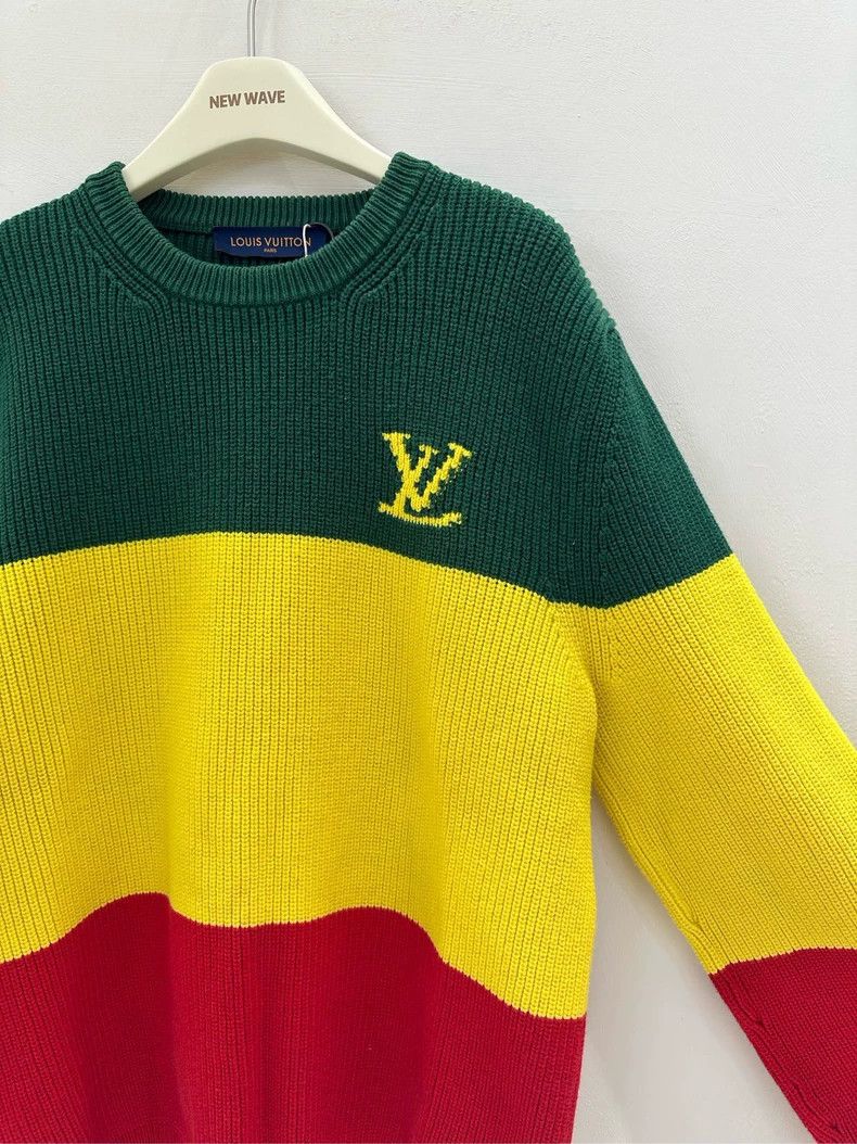 Louis Vuitton Louis Vuitton Knitted traffic light color-block logo sweate Size US L / EU 52-54 / 3 - 3 Thumbnail