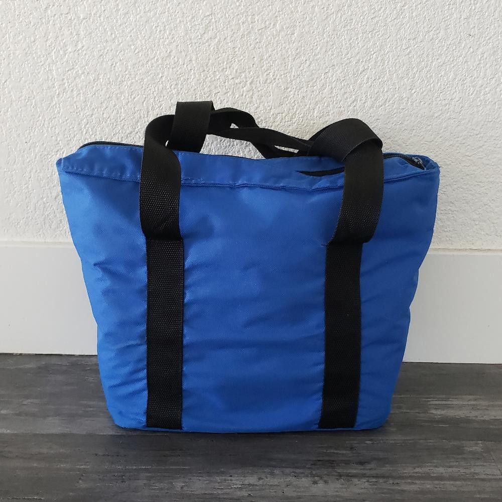 Designer Blue Black Basic Cooler Tote Bag Size ONE SIZE - 2 Thumbnail