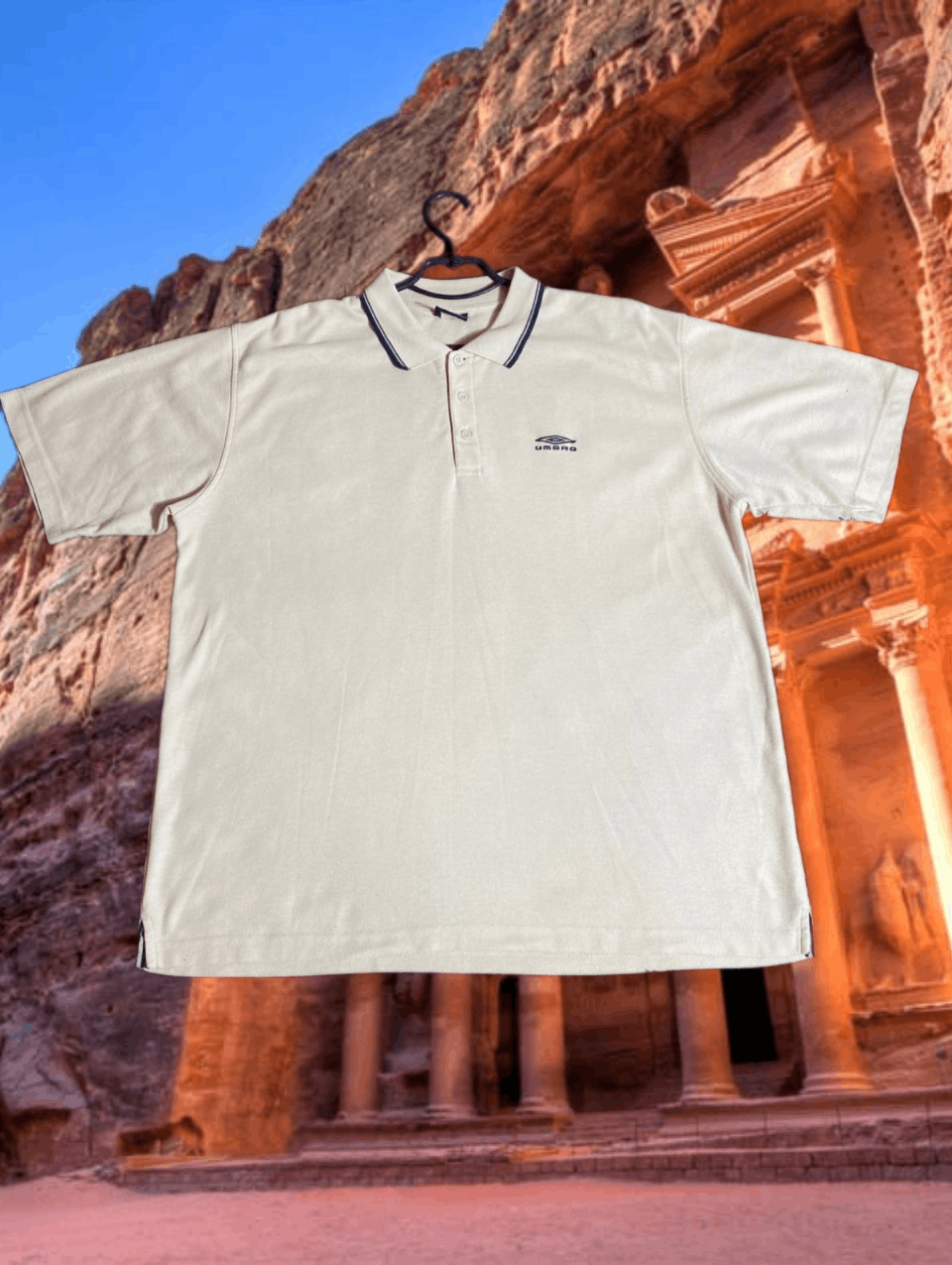 Umbro × Vintage Umbro white y2k polo t-shirt Size US XXL / EU 58 / 5 - 1 Thumbnail