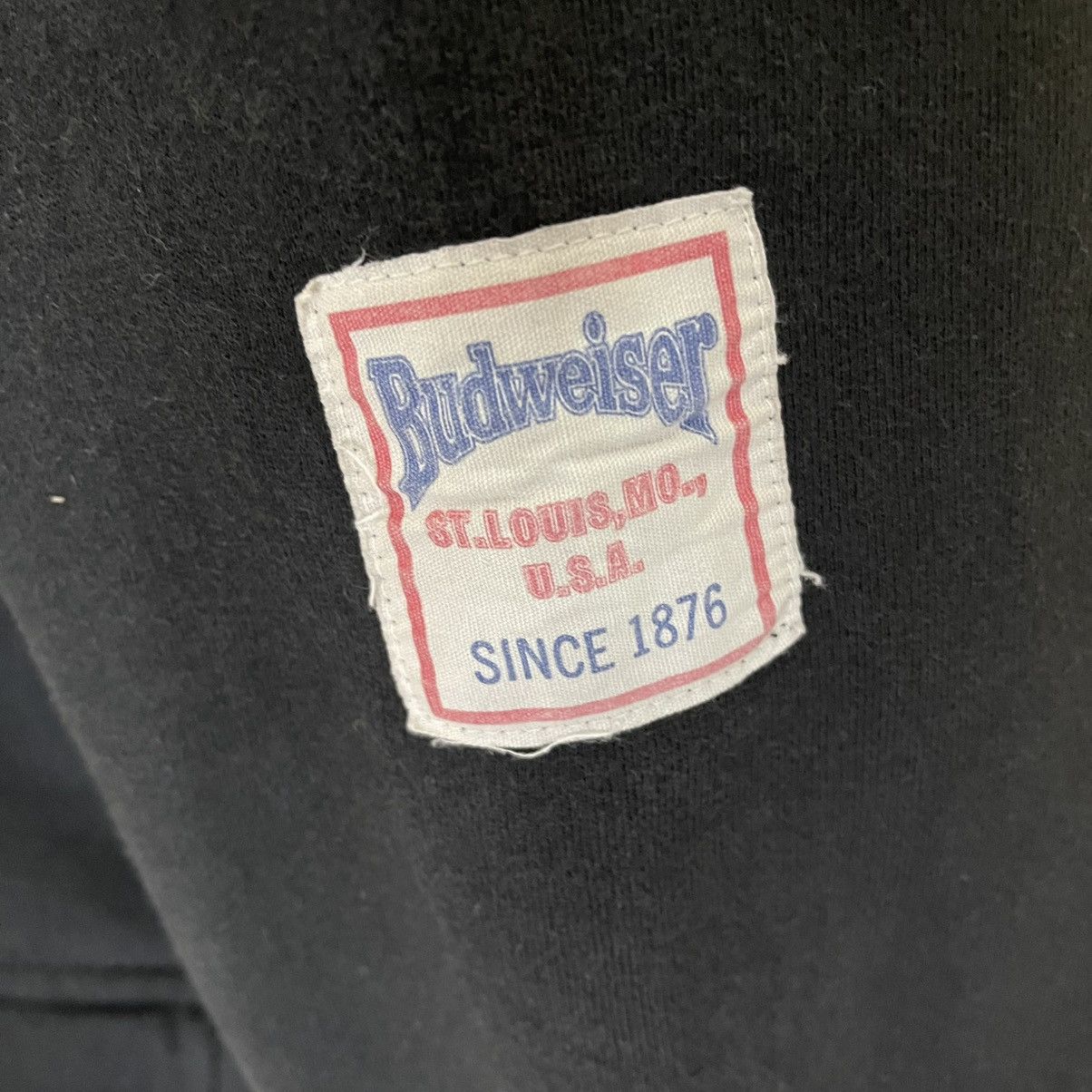 Budweiser × Japanese Brand × Vintage Budweiser Big Logo Zipper Hoodie Size US L / EU 52-54 / 3 - 9 Thumbnail