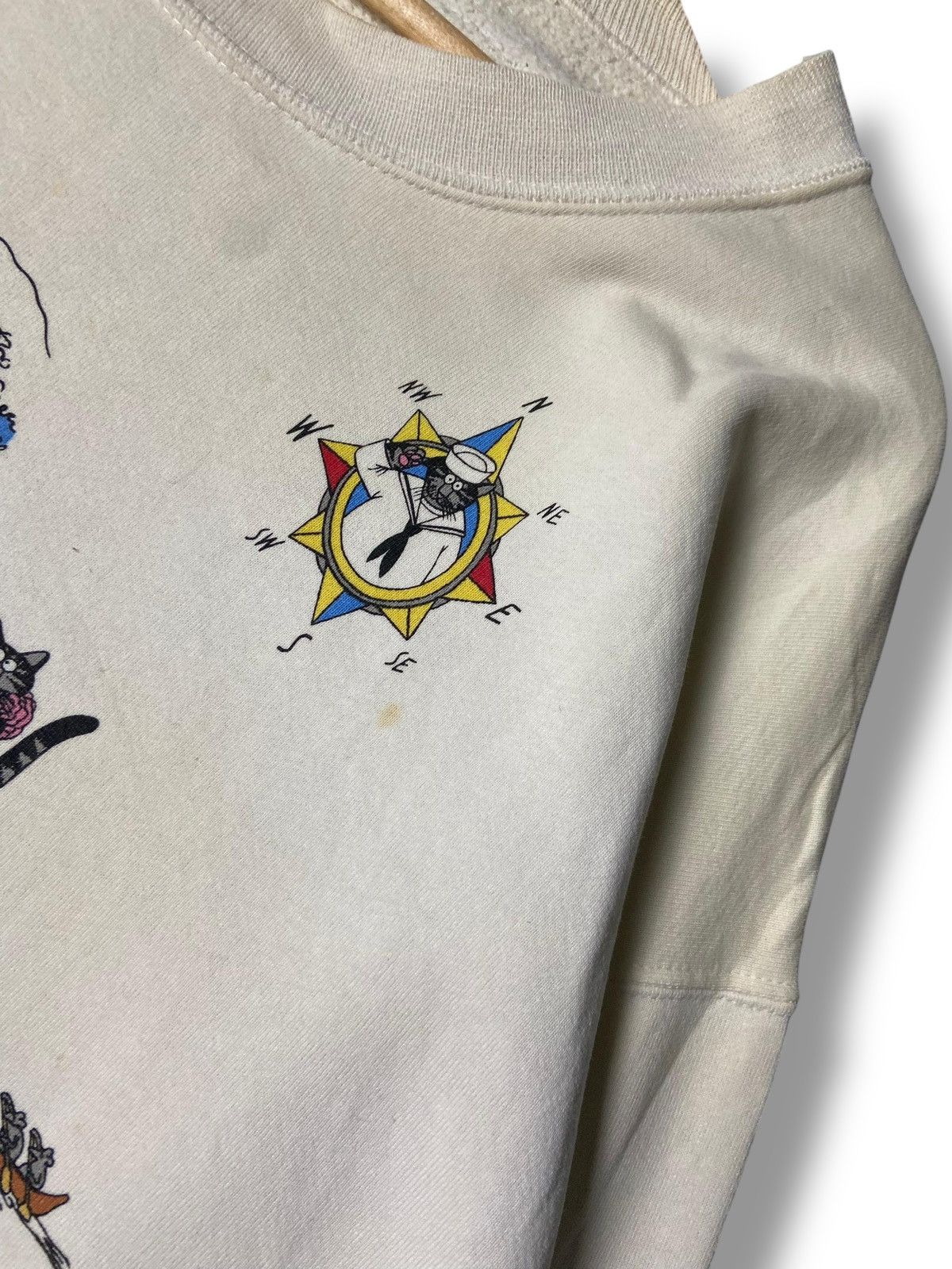 Japanese Brand Crazy Shirts Hawaii Kliban Cat Sweatshirt (170) Size US M / EU 48-50 / 2 - 3 Thumbnail