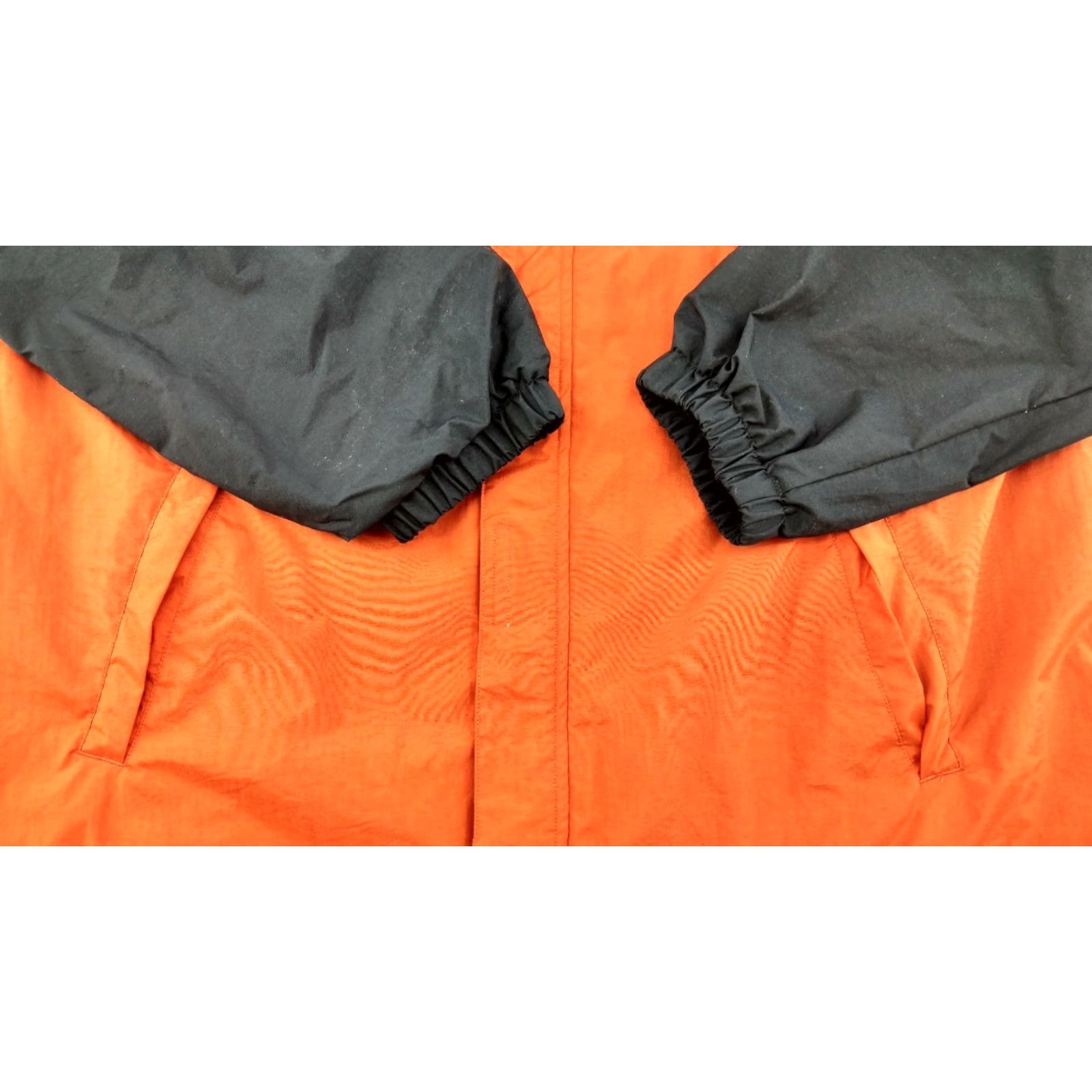 Chaps Chaps Ralph Lauren Windbreaker Jacket Full Zip Hideaway Hoodie Large Orange Blue Size US L / EU 52-54 / 3 - 7 Thumbnail