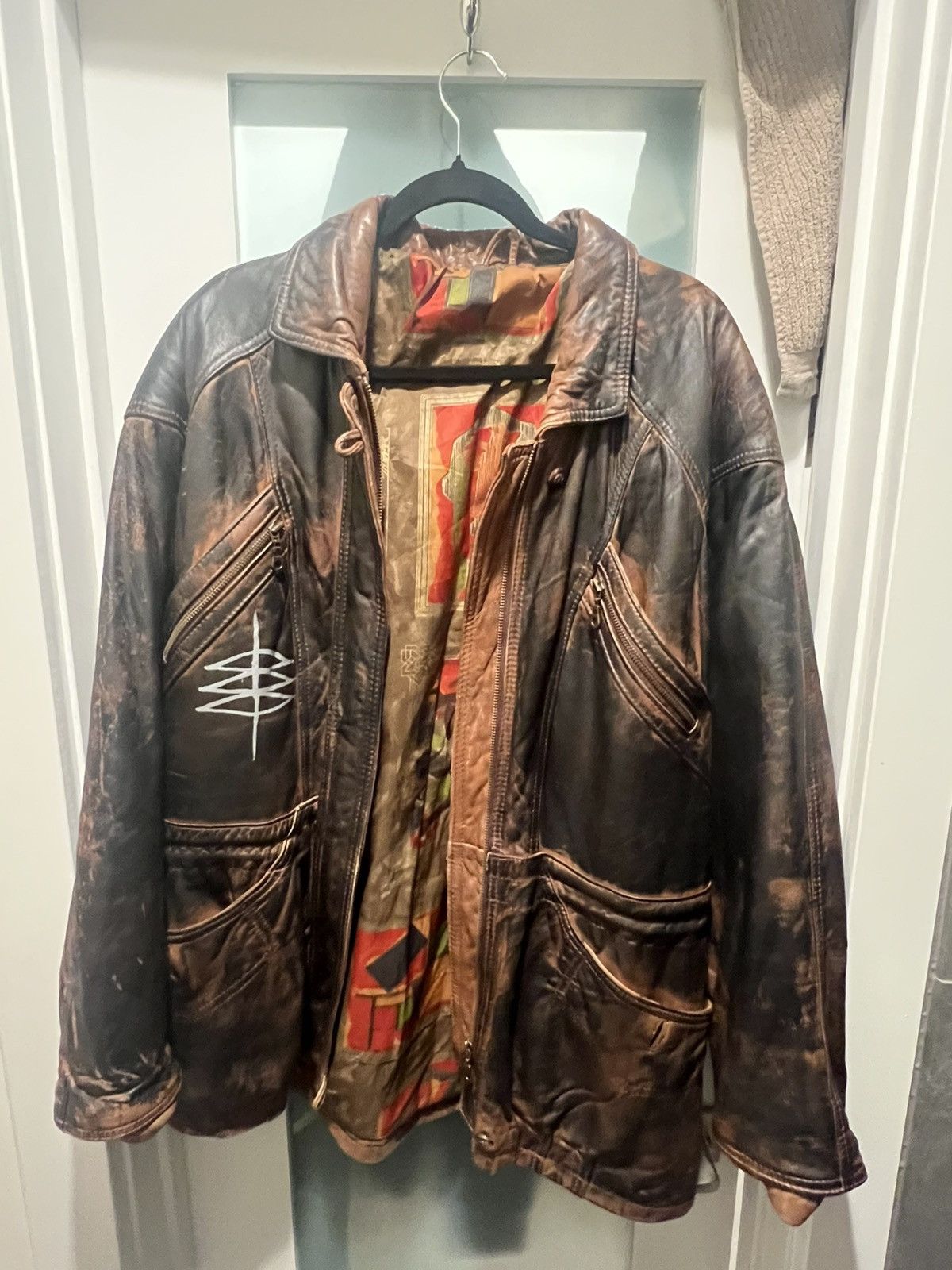 Punk and Saint : Up-cycled Vintage Custom Leather Jacket
