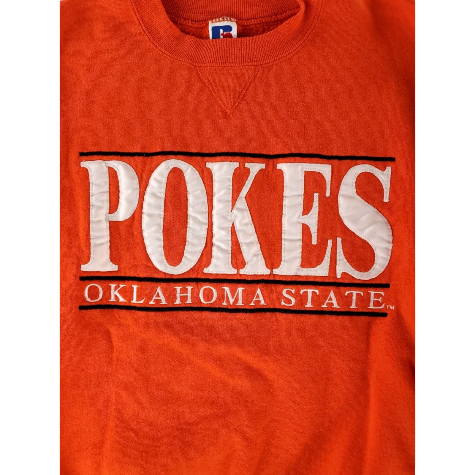 Russell Athletic VINTAGE Oklahoma State Pokes Russell Athletic Sweatshirt VTG 90s Made USA Orange Mens L Shirt Size US L / EU 52-54 / 3 - 2 Thumbnail