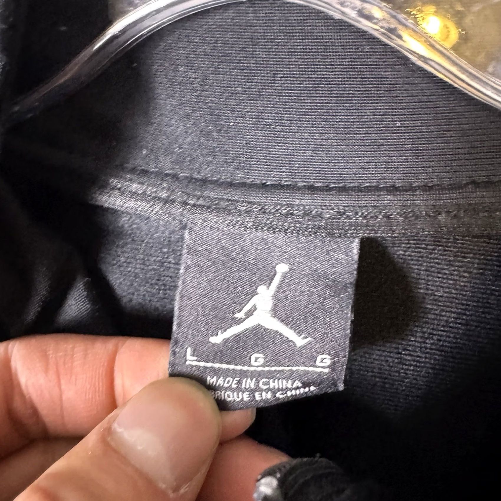 Jordan Brand Jordan Jacket Mens L Full Zip Track Nike Jordan Air Basketball Athletic Black Size US L / EU 52-54 / 3 - 6 Thumbnail