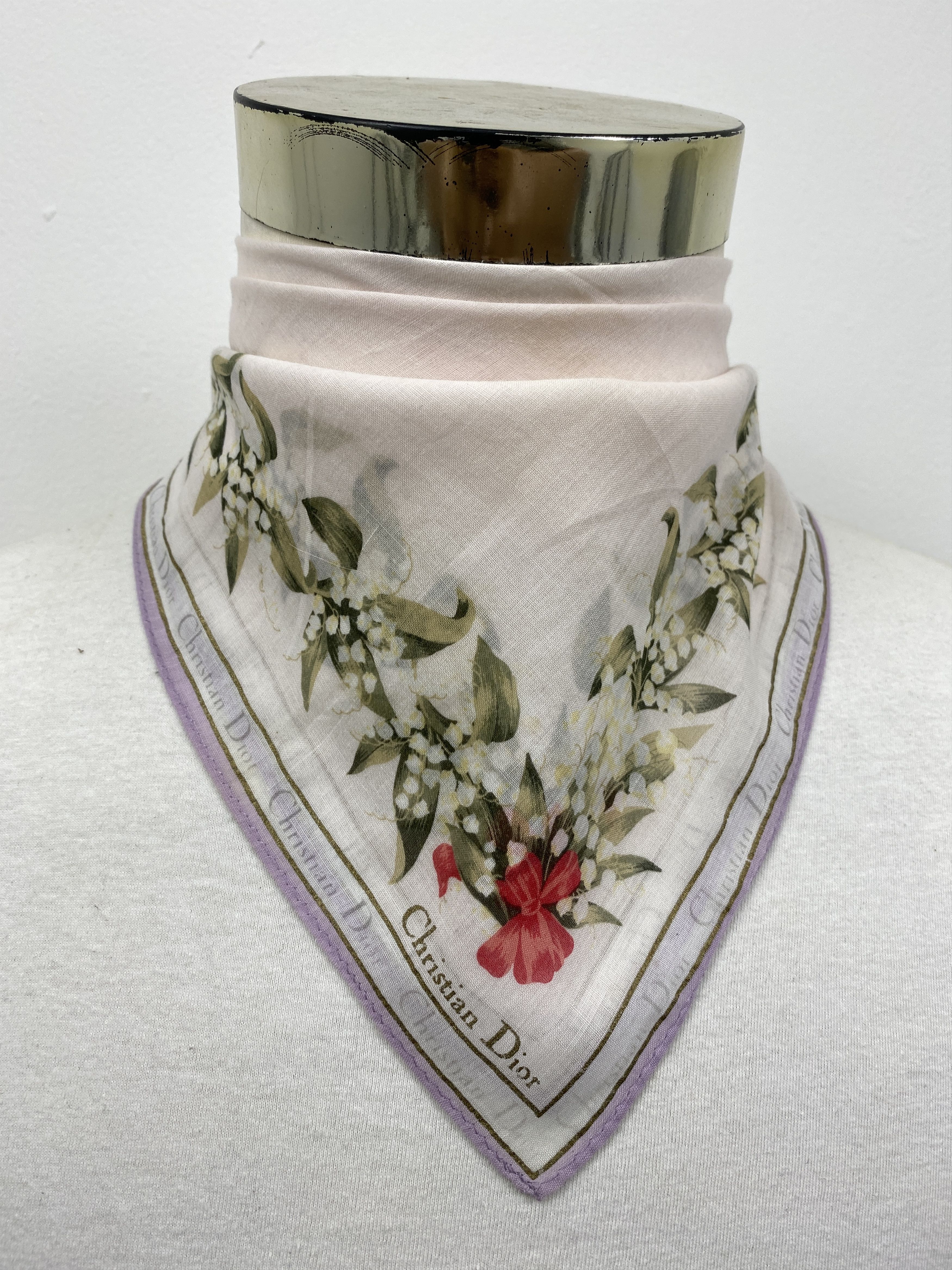 Christian Dior Monsieur Christian Dior Bandana / Handkerchief / Neckerchief HKC0508 Size ONE SIZE - 2 Thumbnail
