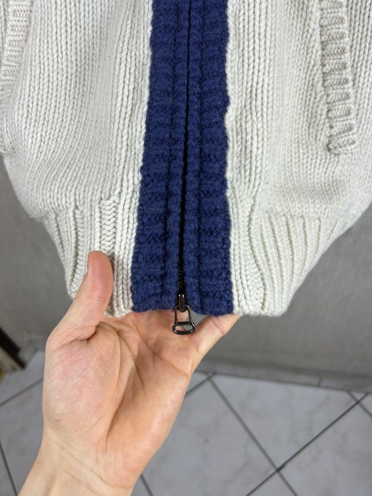Tommy Hilfiger Vintage Tommy Hilfiger heavy knit zip wool hoodie cardigan Size US XL / EU 56 / 4 - 16 Thumbnail
