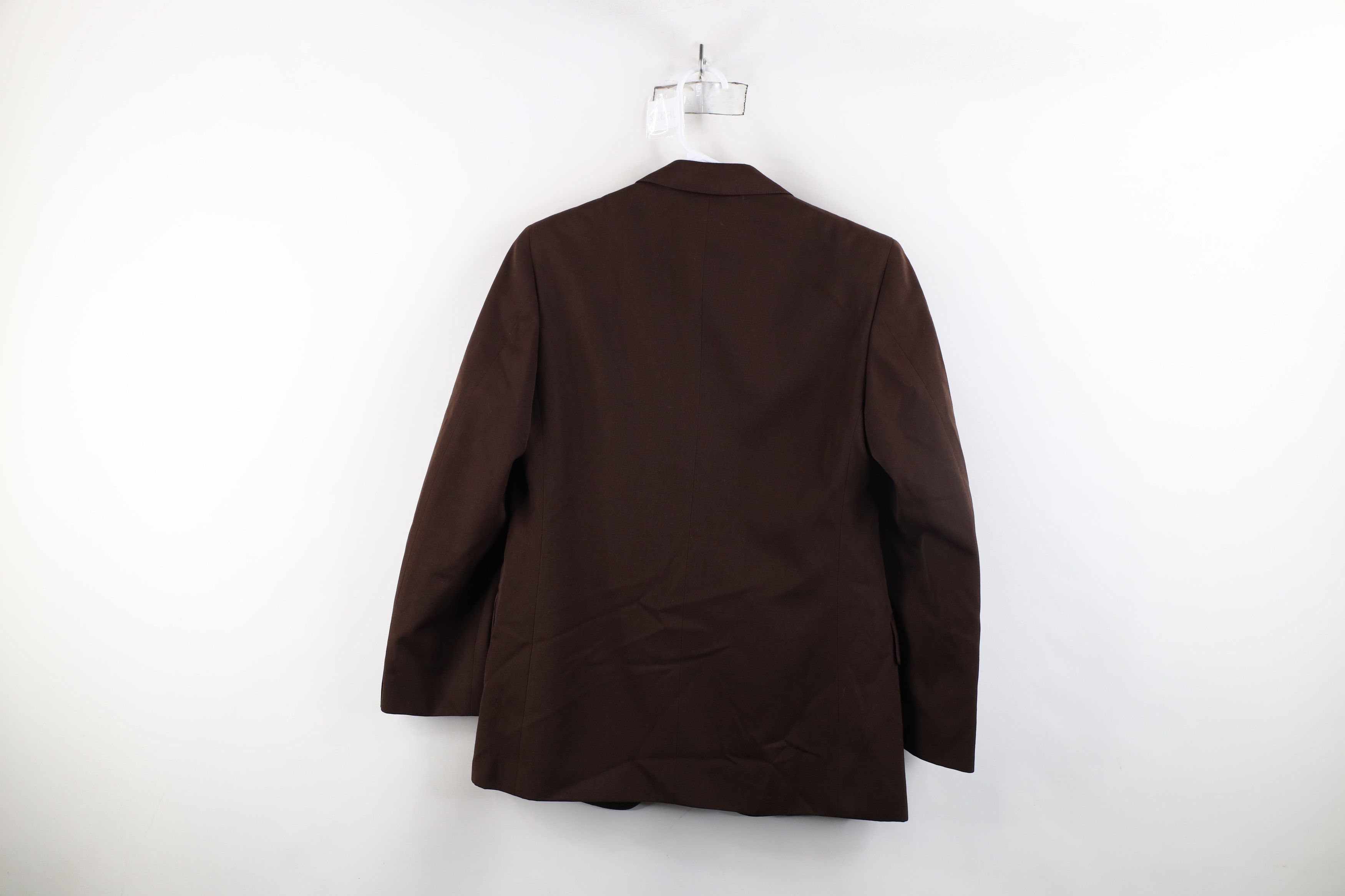 Vintage Deadstock Vintage 50s 60s Streetwear Blazer Jacket Brown Size US L / EU 52-54 / 3 - 13 Thumbnail