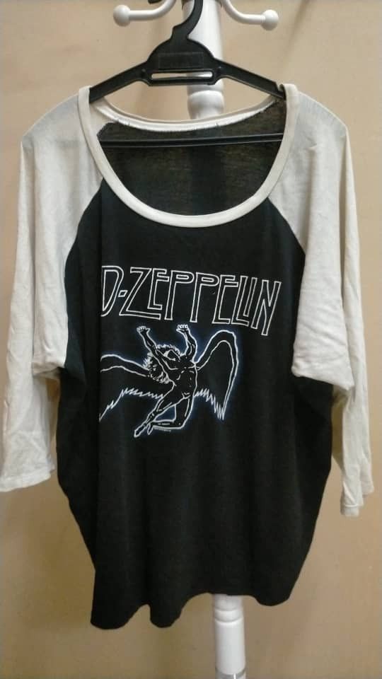 Band Tees × Led Zeppelin Vintage Three Quarters Led Zeppelin Tees Size US XXL / EU 58 / 5 - 1 Thumbnail