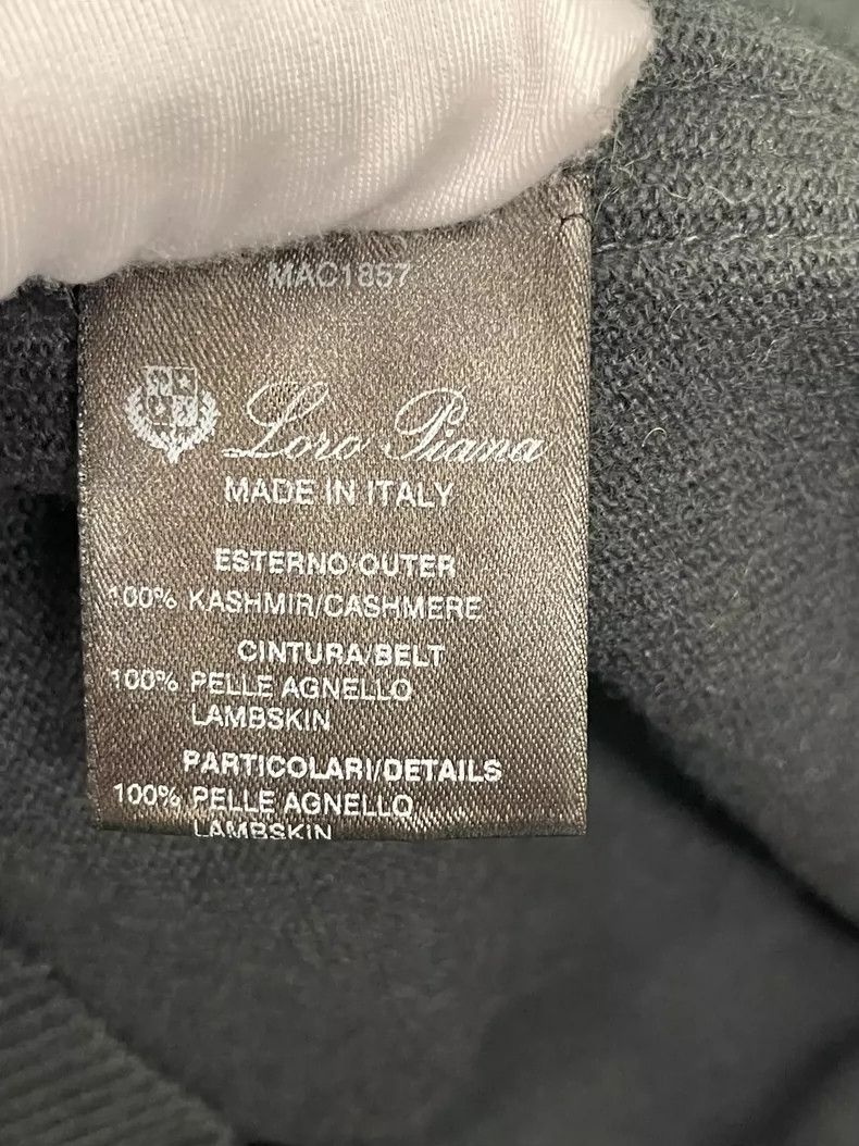 Loro Piana LORO PIANA Black cashmere mid-length sweater dress Size S / US 4 / IT 40 - 4 Thumbnail