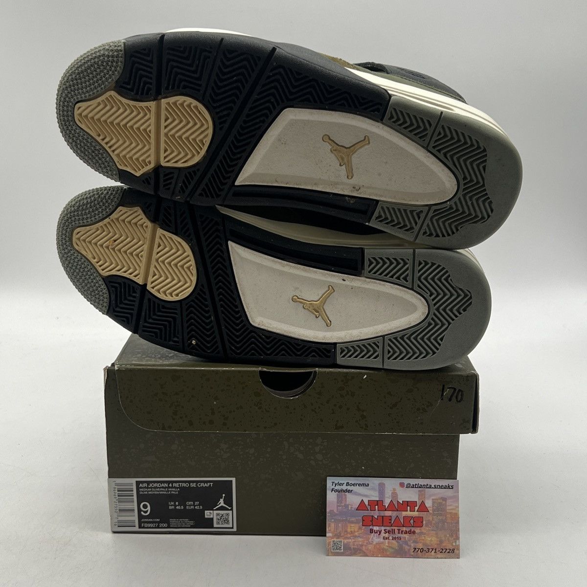 Jordan Brand Air Jordan 4 Craft Olive Size US 9 / EU 42 - 8 Thumbnail
