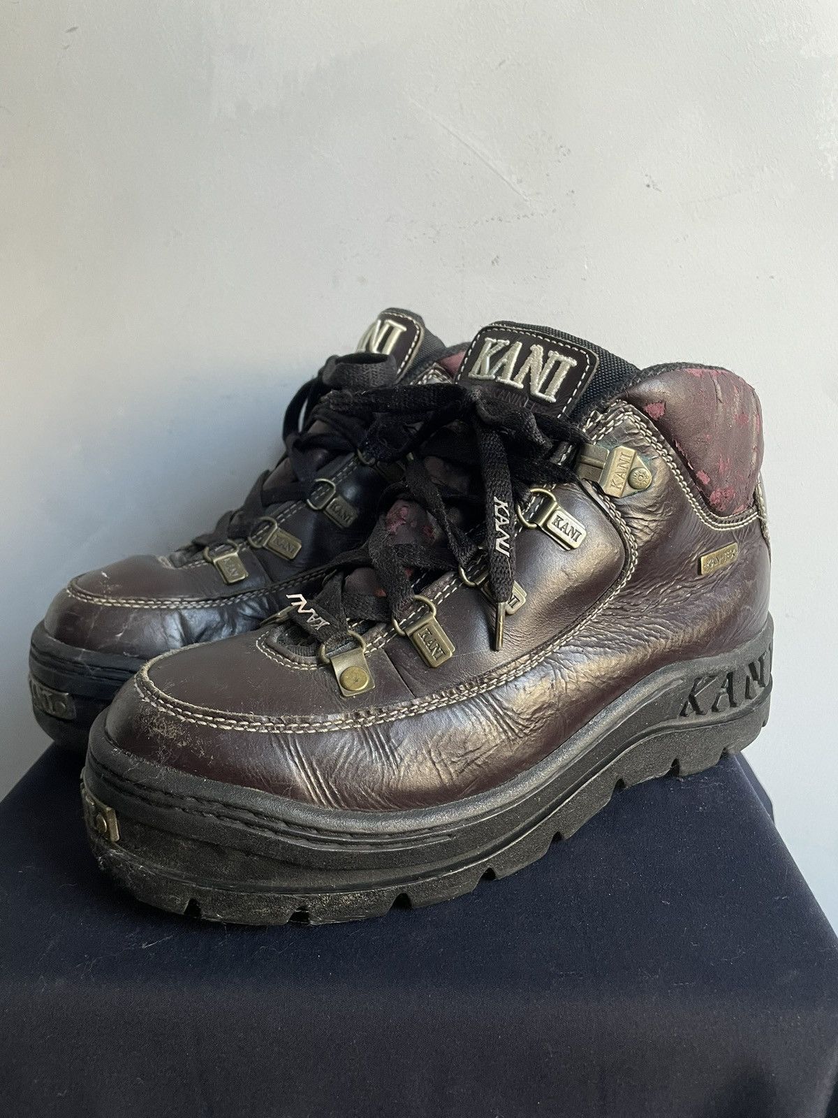 New Rock Platform Shoes Vintage Avant Garde Opium Style Y2K in Red, Men’s (Size 10)