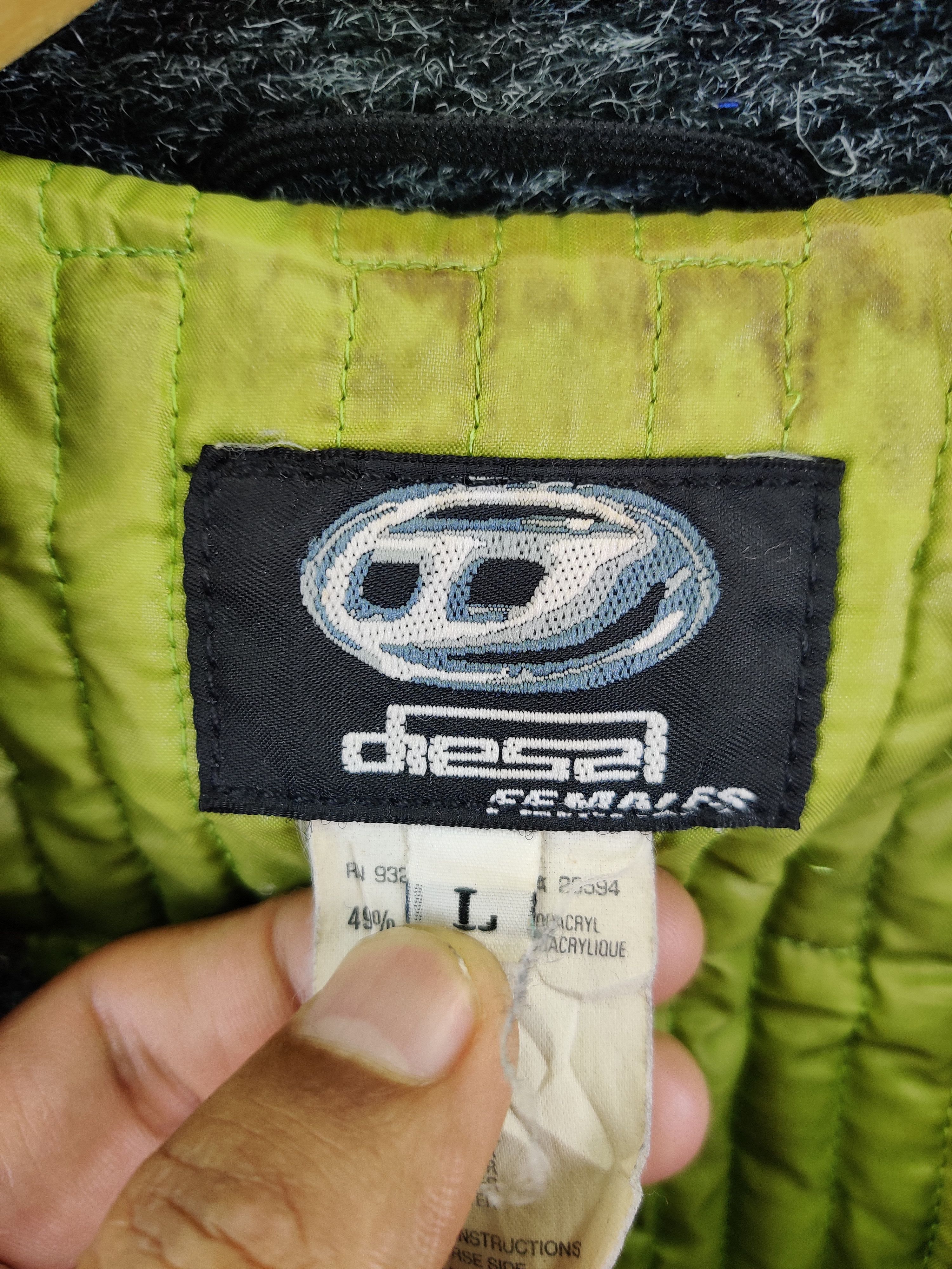 Diesel Vintage Diesel Quilted Wool Double Breasted Coat Size US L / EU 52-54 / 3 - 11 Thumbnail