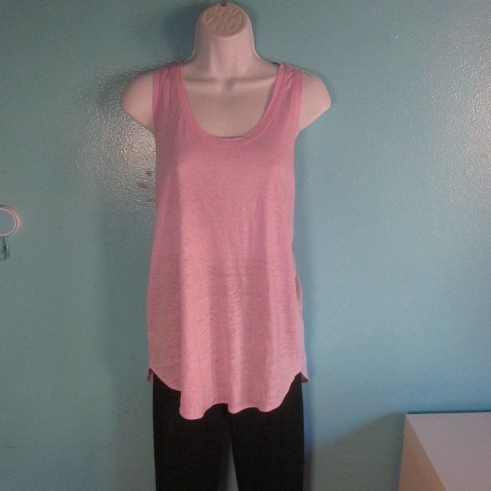 Loft Ann Taylor Loft Lou & Gray 100% Linen Summer Tank Top Size M Size M / US 6-8 / IT 42-44 - 3 Thumbnail