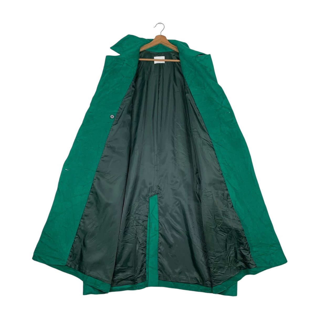 HARE HARE Asymmetrical Oversized Green Long Coat #1378-C62 Size ONE SIZE - 11 Thumbnail