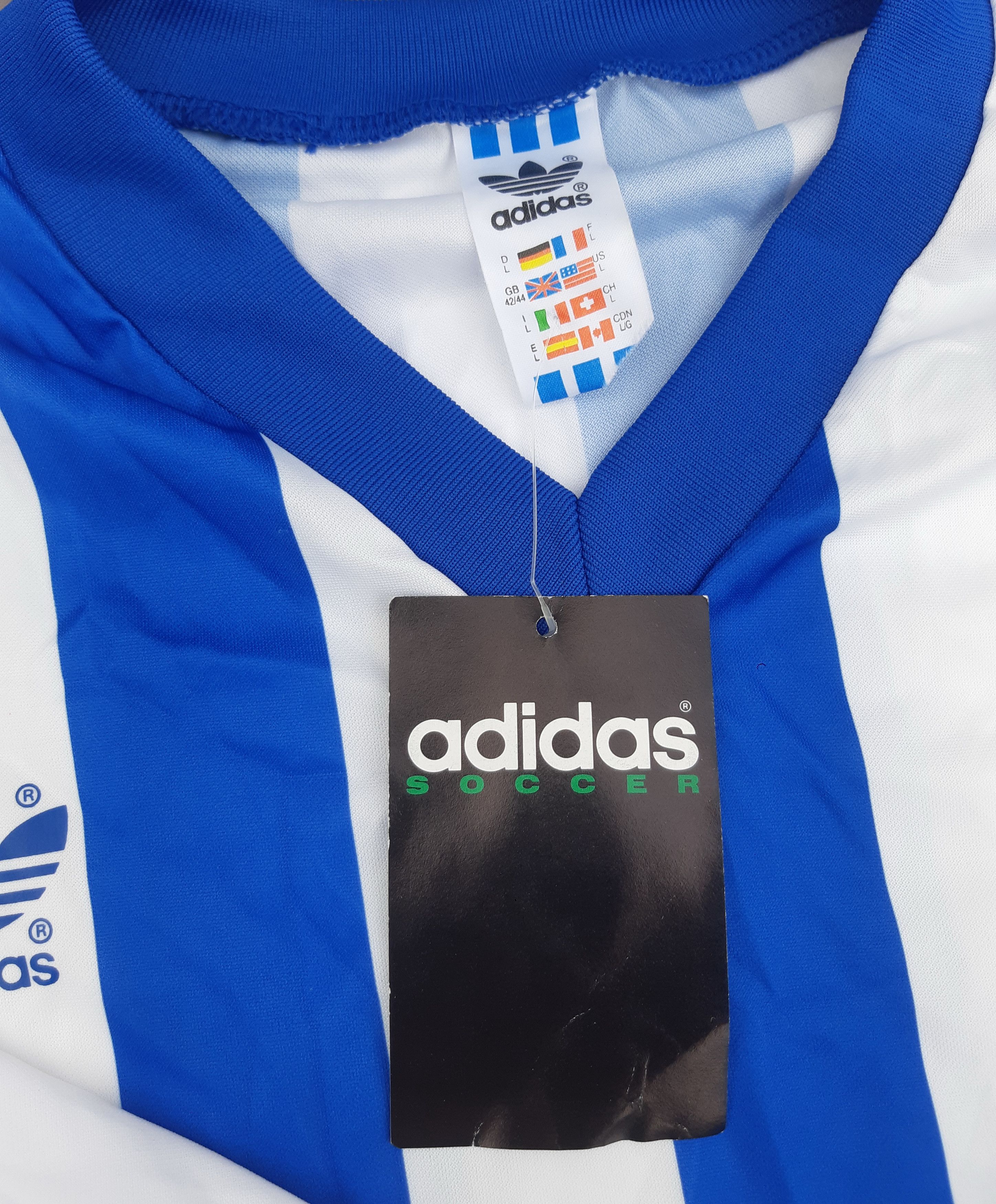 Adidas Vintage 80s ADIDAS Soccer Jersey made in England size L NWT Size US L / EU 52-54 / 3 - 4 Thumbnail