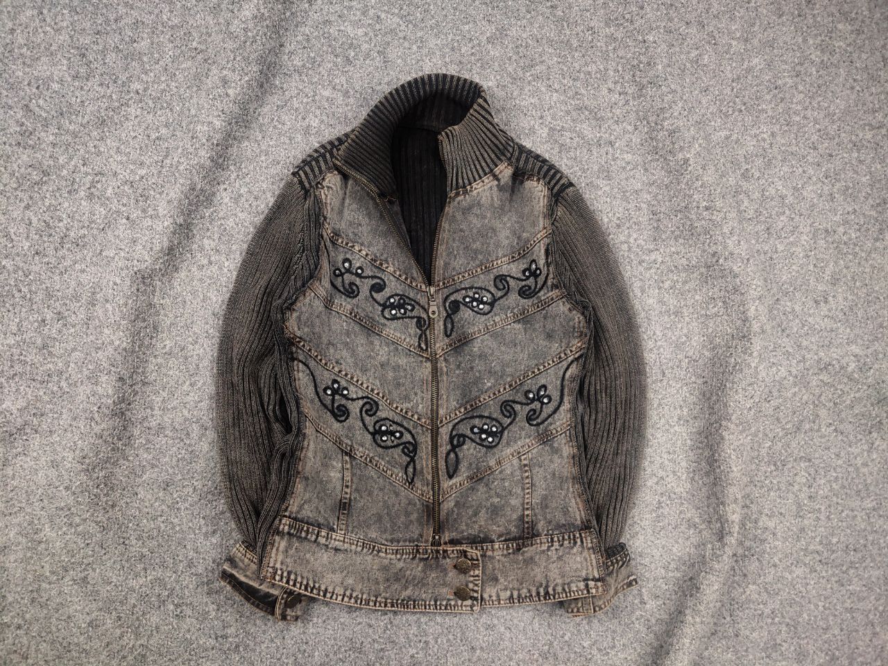 Hysteric Glamour Vintage Jacket Ribbed sleeves if six was nine style LGB Y2K Size M / US 6-8 / IT 42-44 - 1 Thumbnail