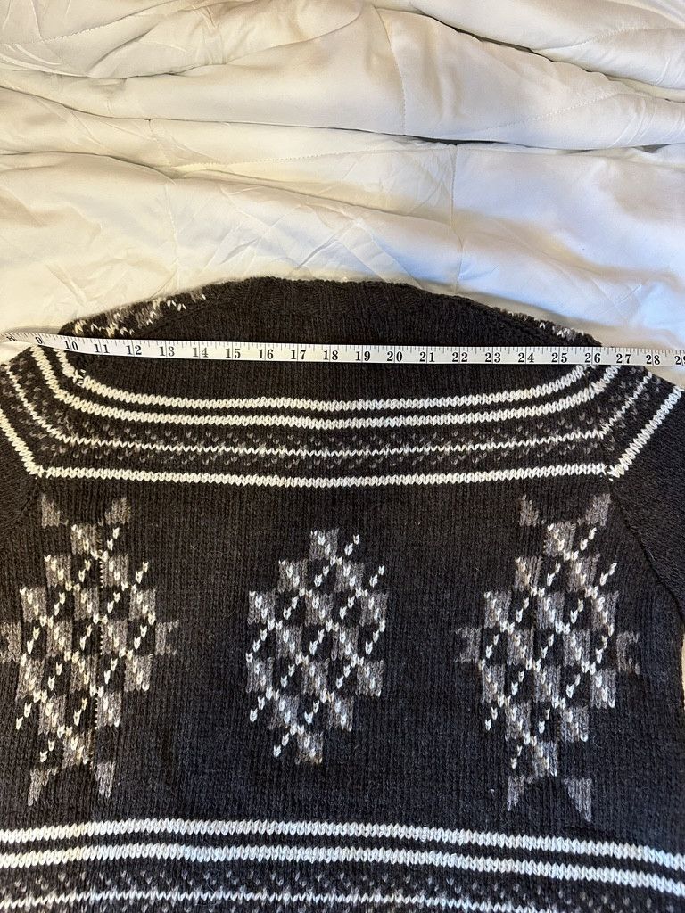 De Bonne Facture Brown Folk Wool-Jacquard Sweater Size US S / EU 44-46 / 1 - 8 Thumbnail