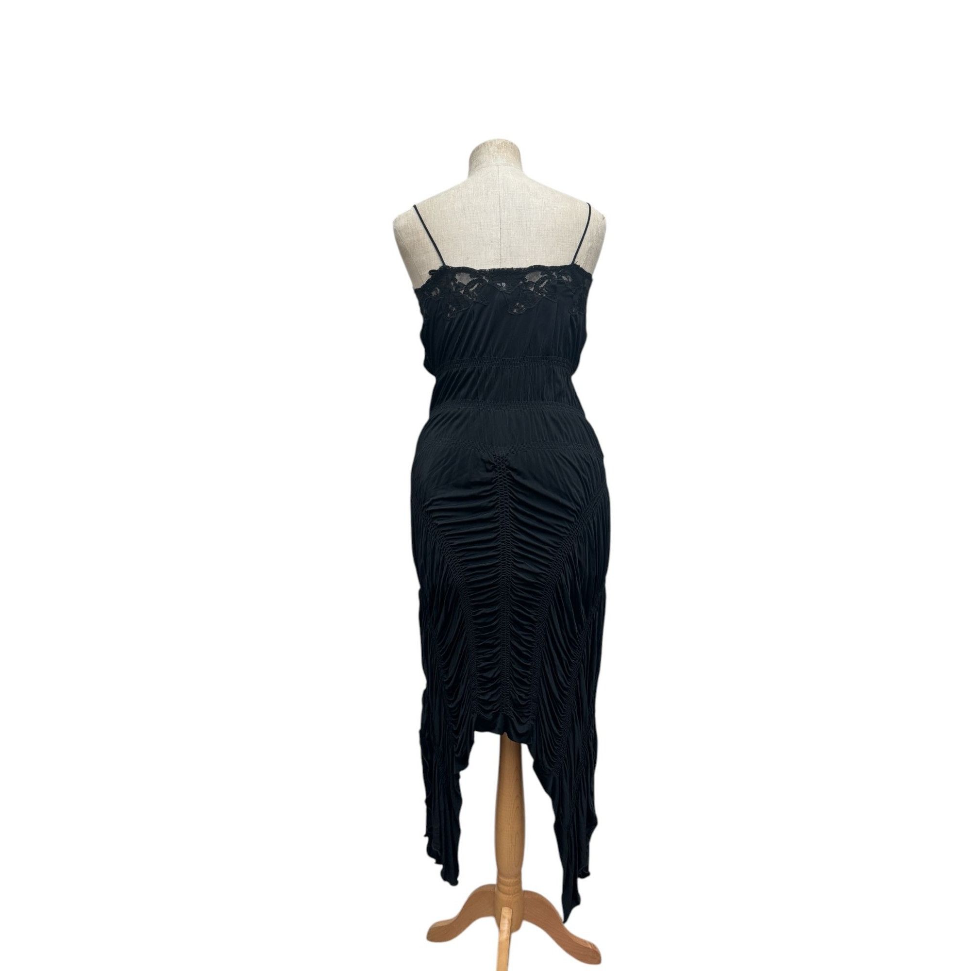 Jean Paul Gaultier Rare 1990s Black Sculptural draped Dress Size S / US 4 / IT 40 - 4 Thumbnail