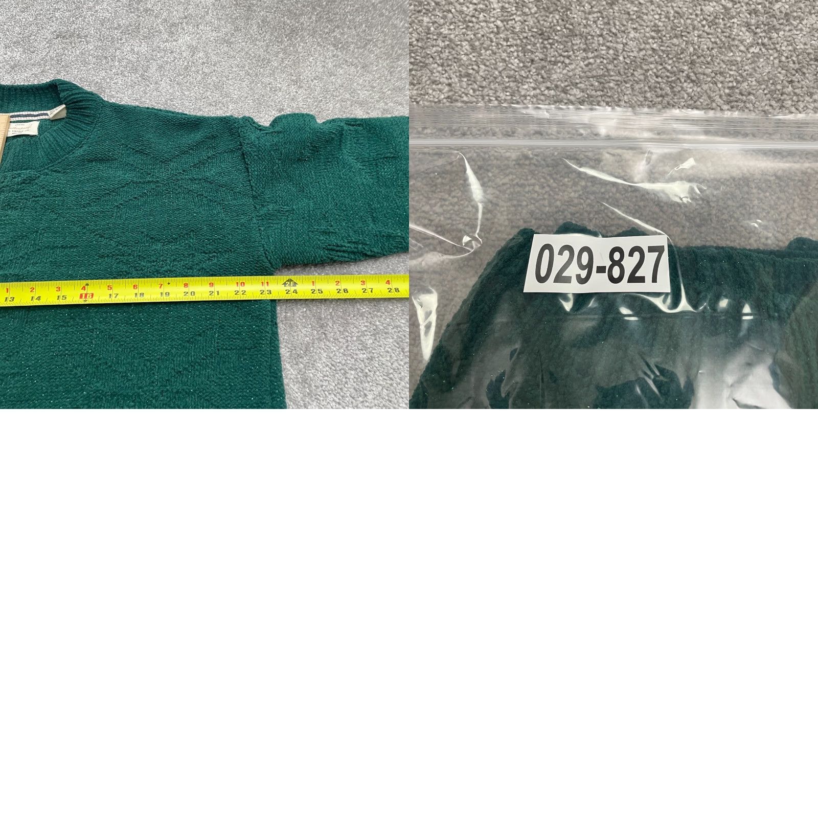 Weatherproof Weatherproof Womens Sweater XL Green Metallic Glitter Crew Neck Pullover Size XL / US 12-14 / IT 48-50 - 9 Thumbnail