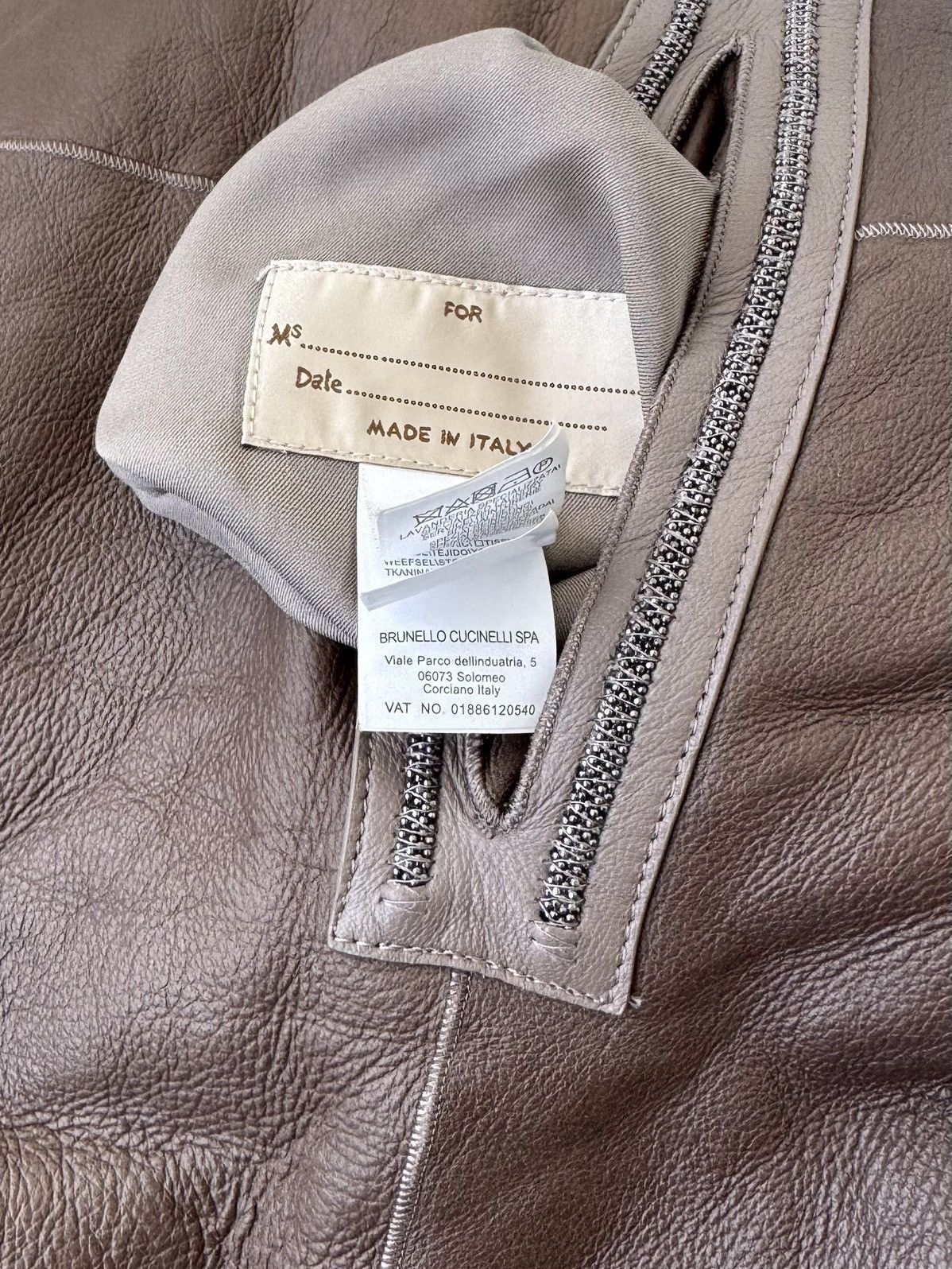 Brunello Cucinelli Double- sided leather sheepskin coat Brunello Cucinelli Size XS / US 0-2 / IT 36-38 - 8 Thumbnail