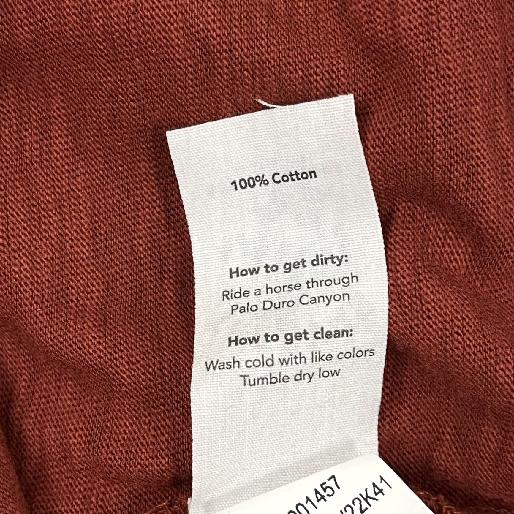 Tecovas VINTAGE Tecovas Western Shirt Women's Medium Orange Slip-On Casual Cowgirl 100% Cotton Size M / US 6-8 / IT 42-44 - 7 Thumbnail