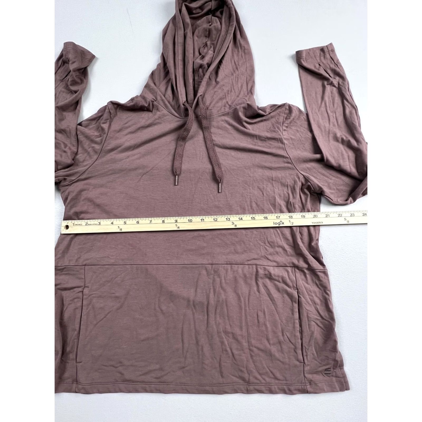 Vintage Free Fly Shirt Womens L Brown Hooded Long Sleeve Performance Fishing Tee Size L / US 10 / IT 46 - 4 Thumbnail
