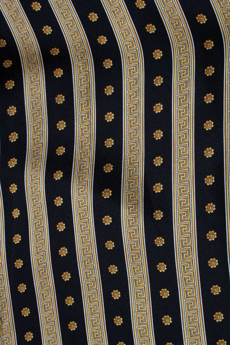 Versace Versace, Black and gold greca print shirt Size US S / EU 44-46 / 1 - 6 Thumbnail