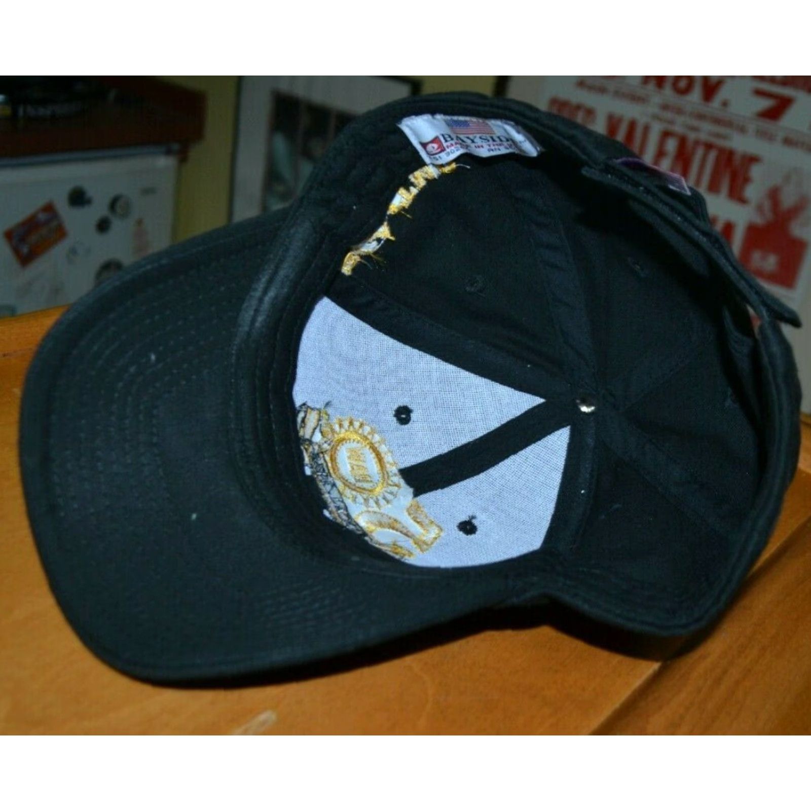 Vintage VINTAGE UAW 50 Local 1435 Hat Cap Bayside Black Adjustable Men 100% Cotton Ball Cap 1 Size Fits Most Size ONE SIZE - 4 Thumbnail