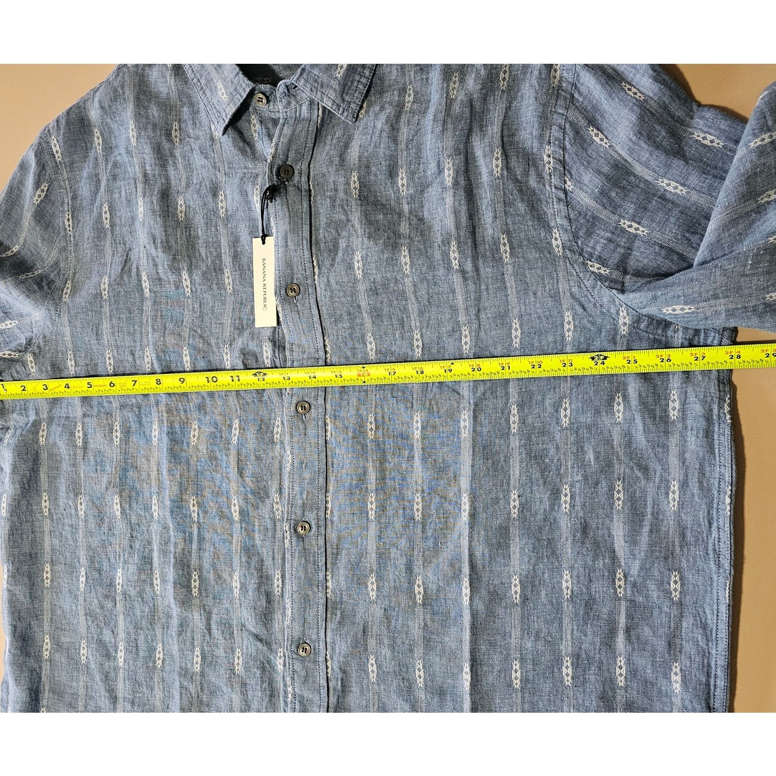 Banana Republic BANANA REPUBLIC Cotton Linen Button Down Shirt Tall XXL Size US XXL / EU 58 / 5 - 2 Thumbnail