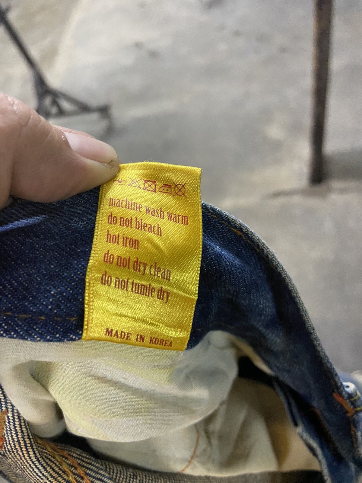 TOYS McCOY 🔥 Stain wash and distressed Mc Coy jeans Size US 34 / EU 50 - 18 Thumbnail