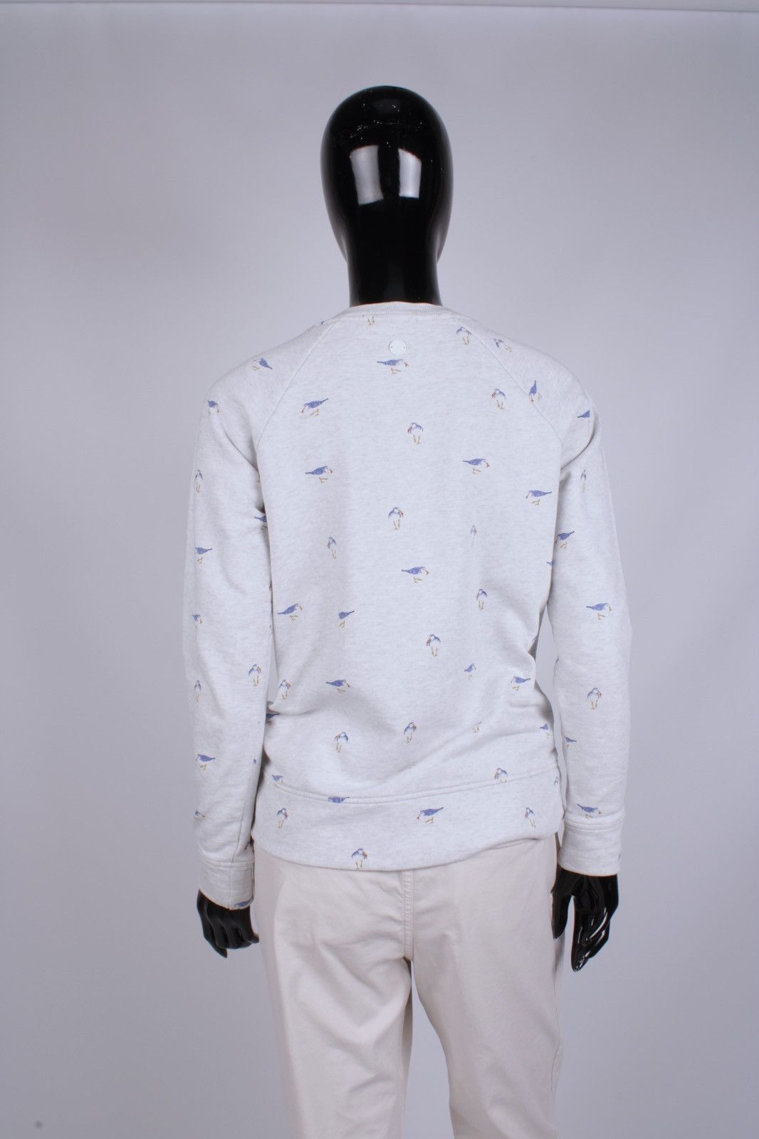 Barbour BARBOUR Langstone Bird Printed Gray Sweatshirt Size S / US 4 / IT 40 - 4 Thumbnail
