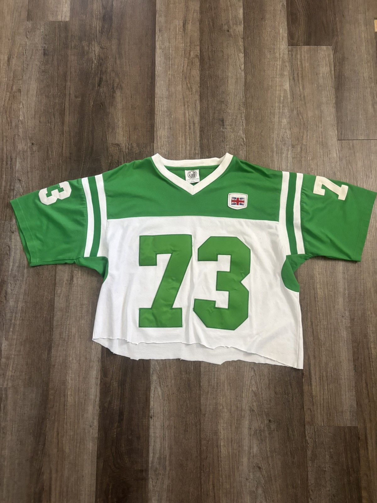 Ecko Unltd. Vintage Function & Future Cropped Stitched Football Jersey Size US XXL / EU 58 / 5 - 1 Thumbnail