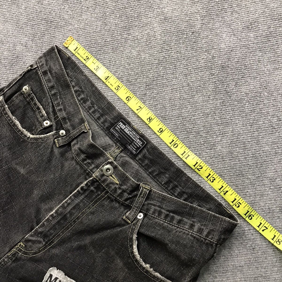 If Six Was Nine BUFFALO DISTRESSED IF SIX WED NINA STYLE BLACK FADED PANTS Size US 30 / EU 46 - 12 Thumbnail