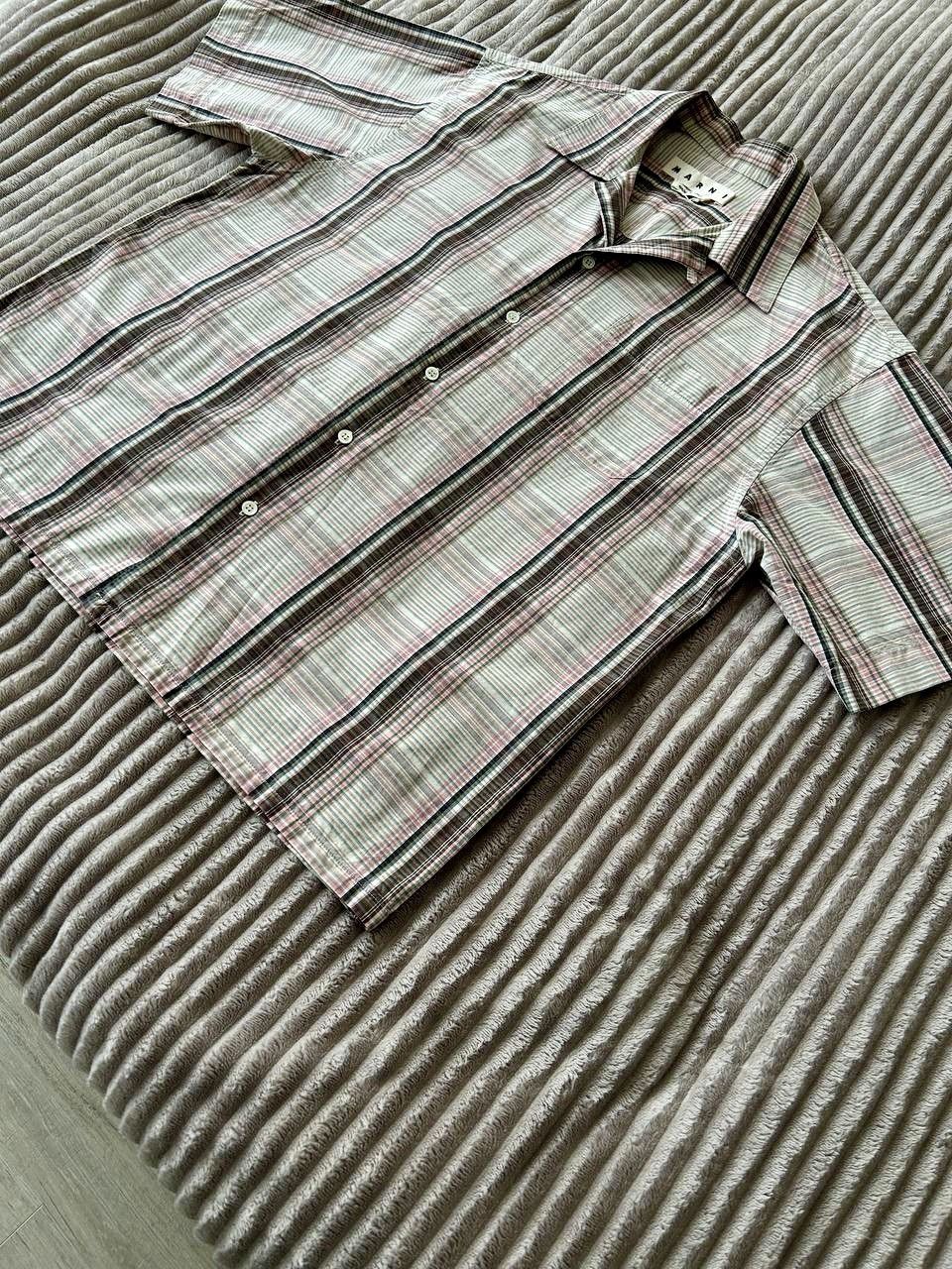 Marni Marni Multi Striped Bowling Camp Collar Oversize Shirt 48IT Size US M / EU 48-50 / 2 - 8 Thumbnail