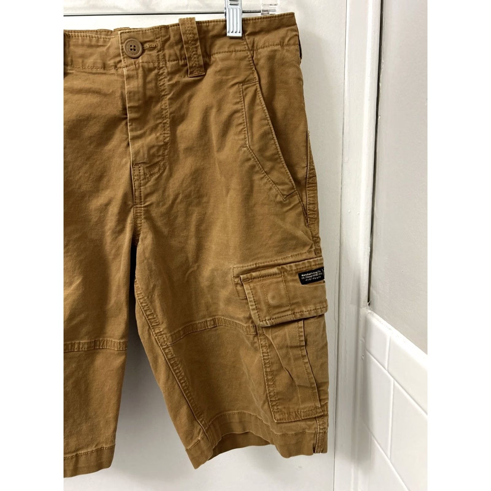 Superdry Superdry Cargo Shorts Mens Sz 30 Brown Pockets Military Utility 100% Cotton Canvas Adventure Casual Workwear Size US 30 / EU 46 - 5 Thumbnail