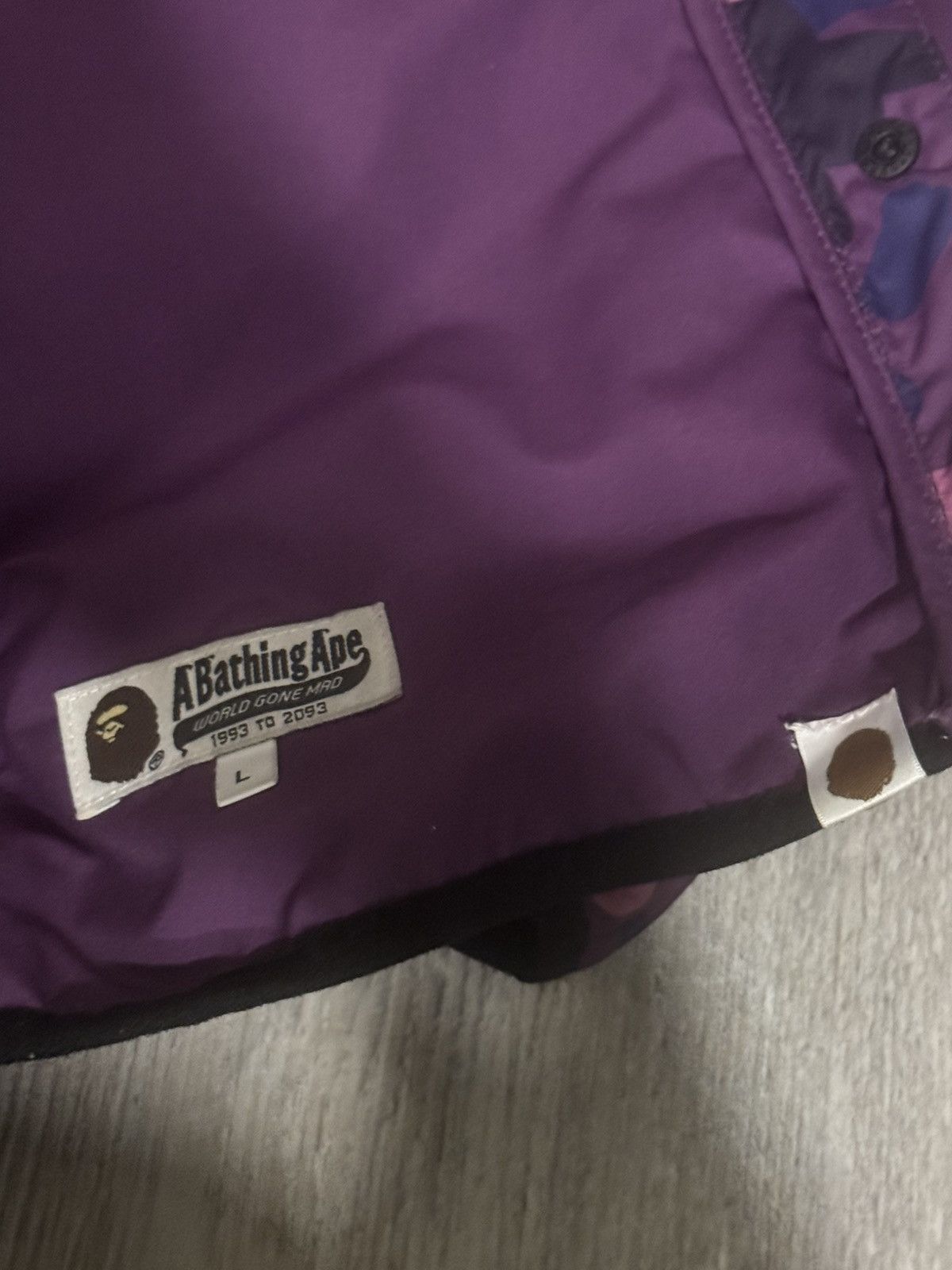 Bape Purple BAPE Camo coat/jacket Size Large Size US L / EU 52-54 / 3 - 5 Thumbnail