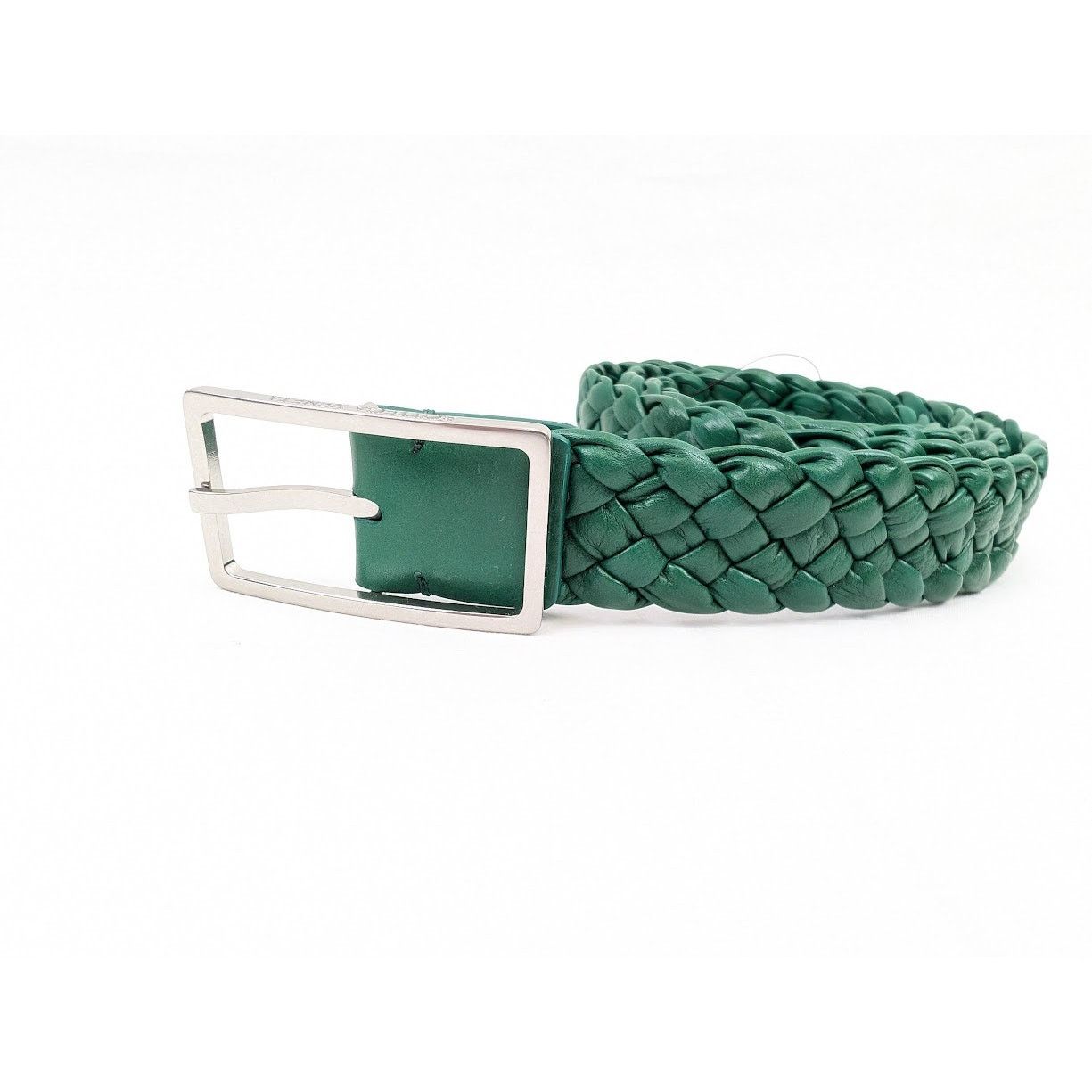 Bottega Veneta o1rshd1 Size: S / Intreccio Paper Belt in Racing Green Size ONE SIZE - 4 Thumbnail