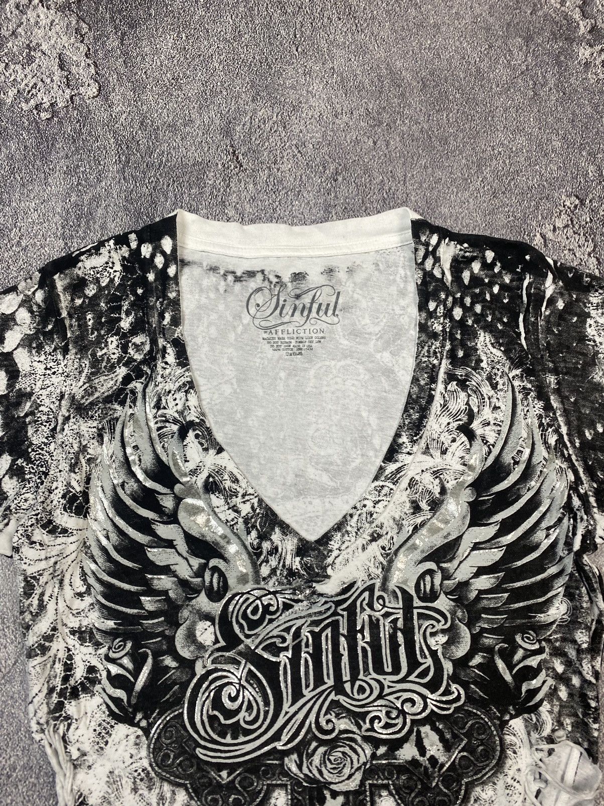 20471120 × Beauty Beast × If Six Was Nine Y2K If Six Was Nine Affliction Style Dress Size L / US 10 / IT 46 - 4 Thumbnail