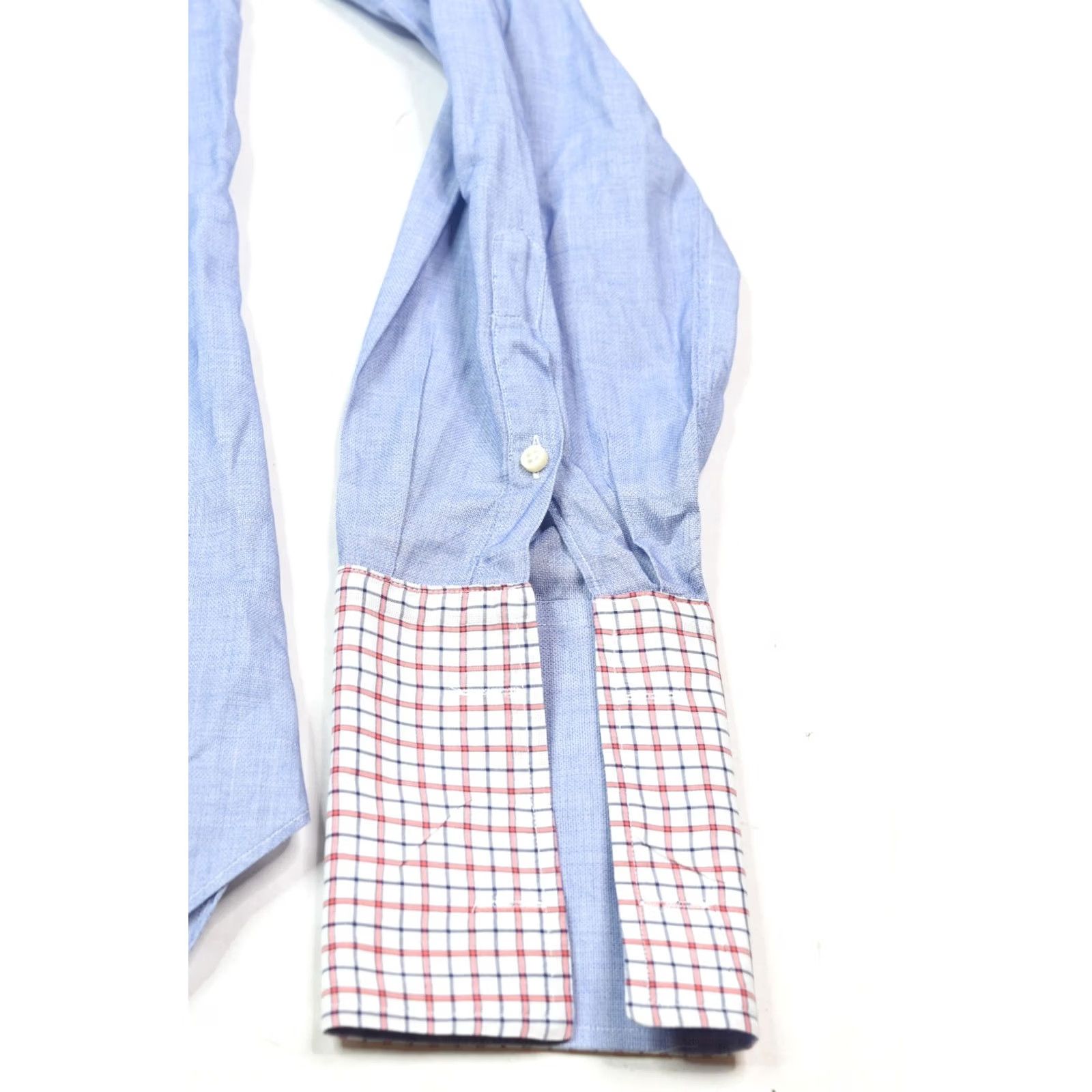 Vintage Eredi Pisano Shirt Blue Cotton Woven Long Sleeve Classic French Cuff 15.75 Mens Shirt Size US L / EU 52-54 / 3 - 5 Thumbnail