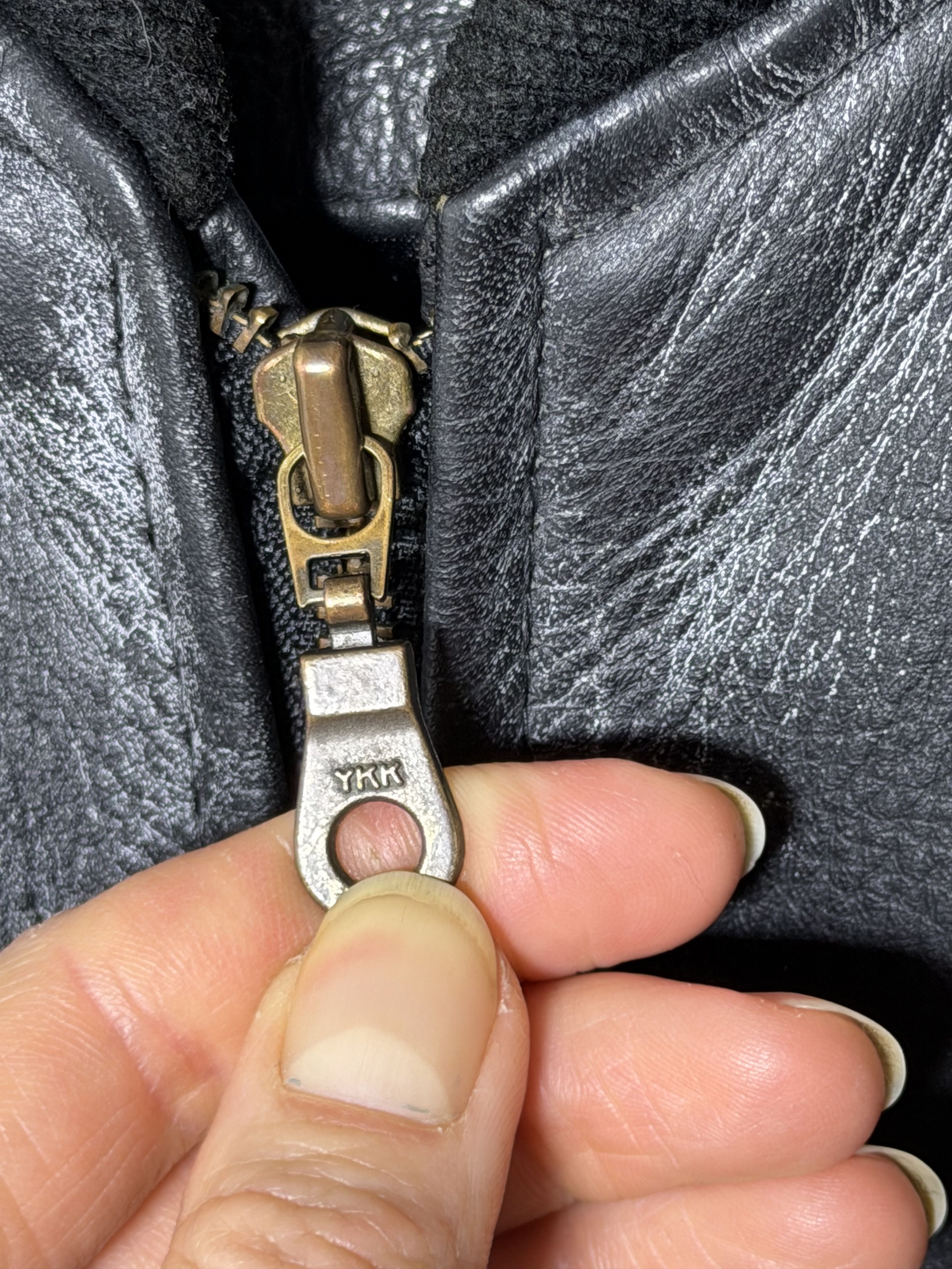 Genuine Leather Waxed Genuine Thick Leather Bomber Jacket Size US XXL / EU 58 / 5 - 8 Thumbnail