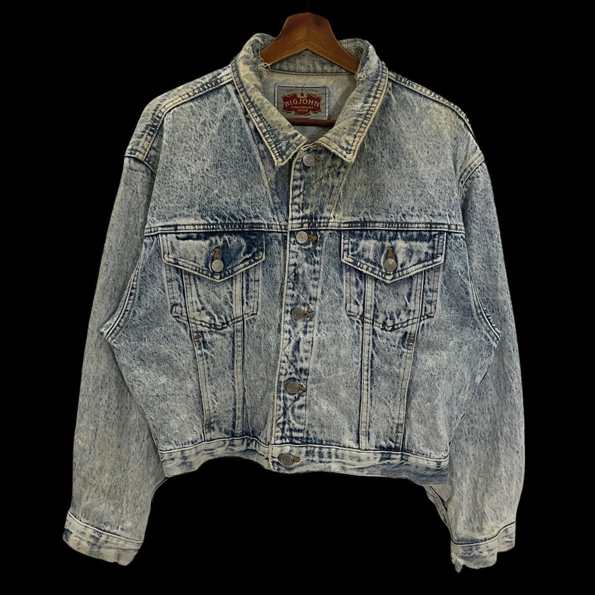 Big John Vintage Big John Distress Buckle Denim Jacket Size US M / EU 48-50 / 2 - 1 Thumbnail
