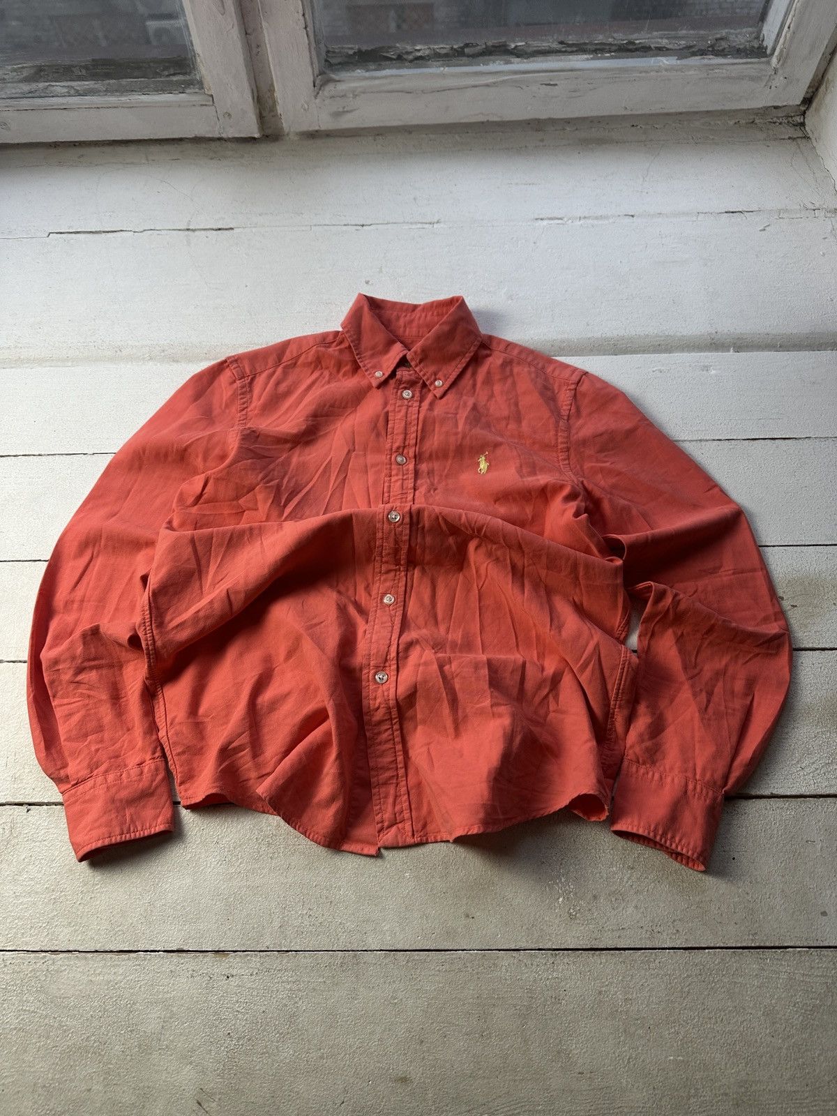 Ralph Lauren 🚨 VNTG Y2K Polo Ralph Lauren Shirt RARE long SLEEVE Size US S / EU 44-46 / 1 - 1 Thumbnail