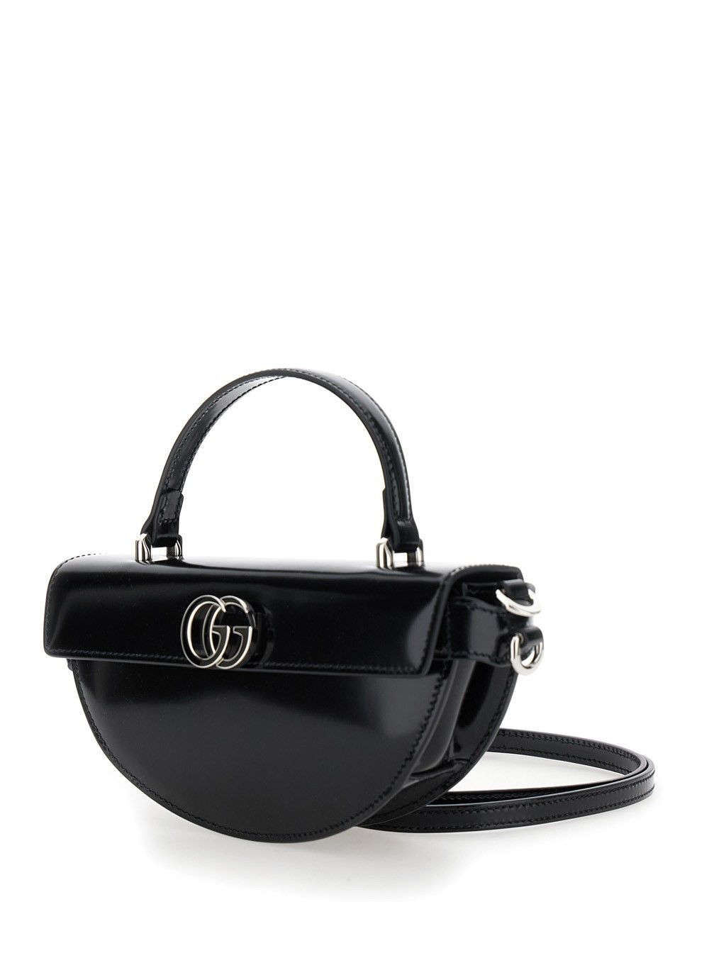 Gucci o1la5ras0526 Size: OS / Mini Half-Moon Top Handle Bag Black Size ONE SIZE - 2 Thumbnail