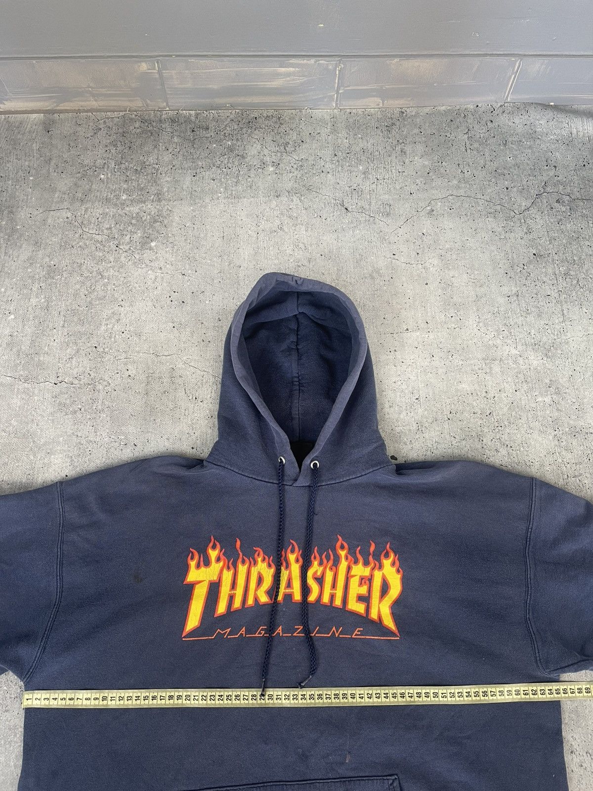 Thrasher Vintage 90s Thrasher Magazine Trashed Distressed Hoodie Size US L / EU 52-54 / 3 - 2 Thumbnail