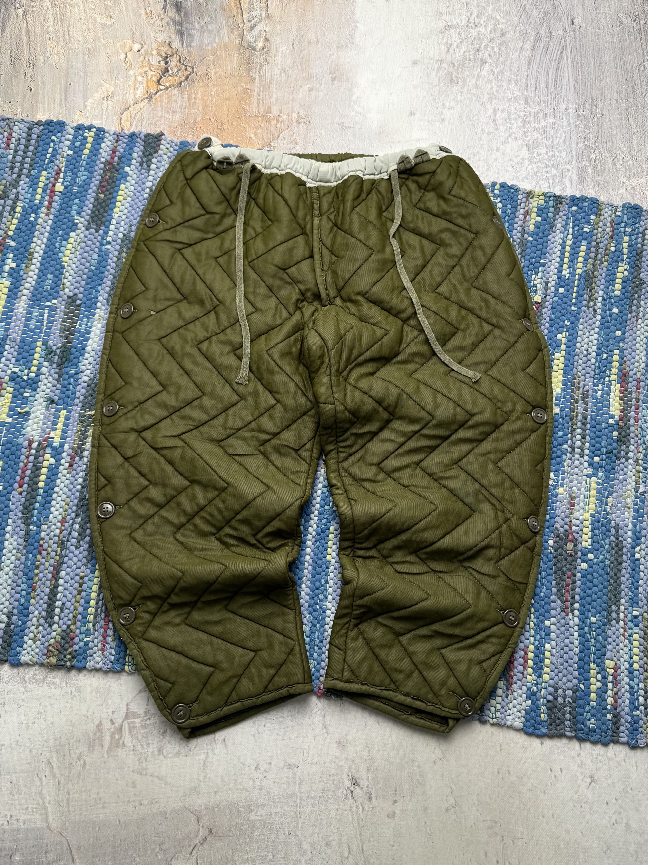 Vintage Military Long Shorts With Buttons A8D15(V8)