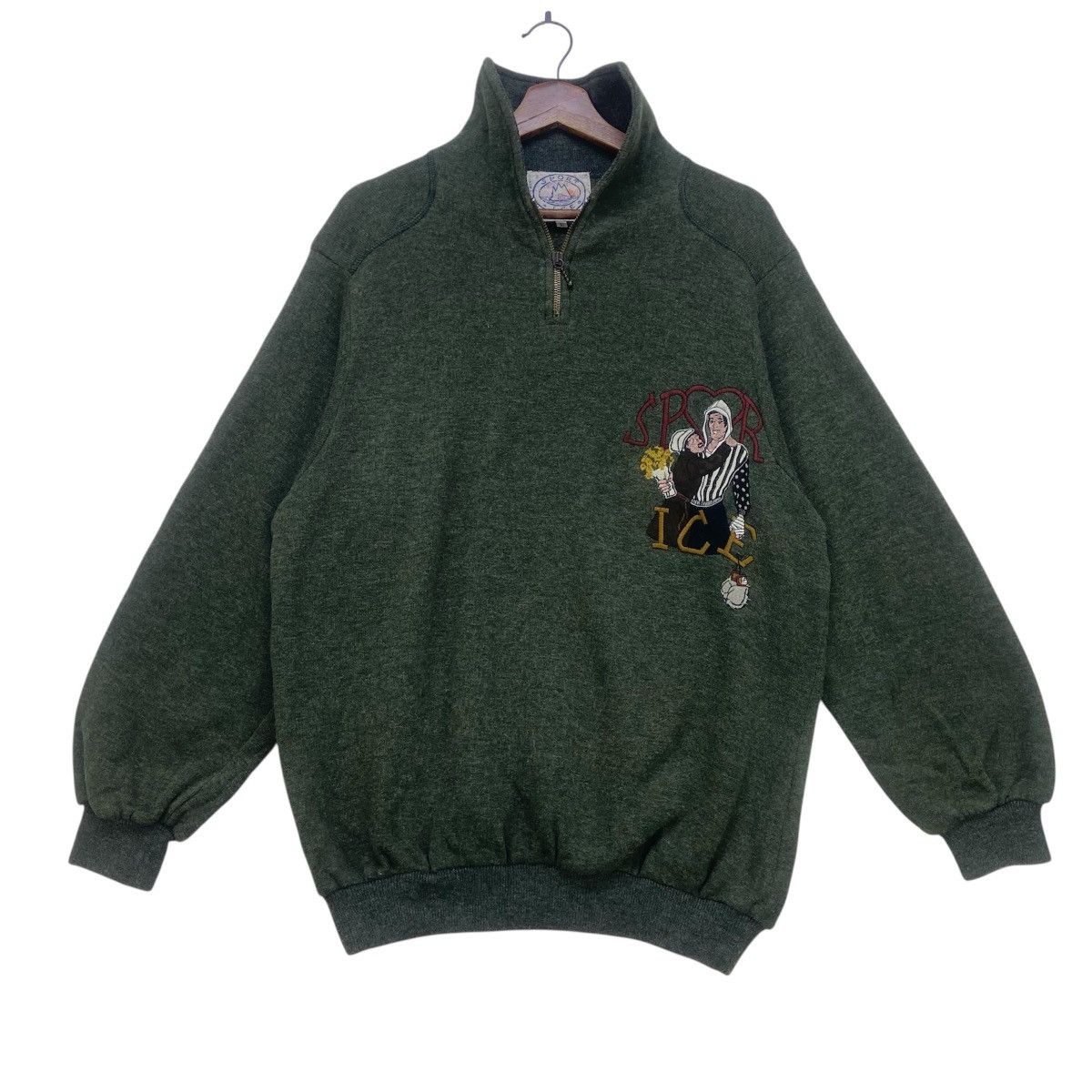 Iceberg Vintage Sport Ice by Iceberg Art Half Zipper Sweatshirt Size US M / EU 48-50 / 2 - 1 Thumbnail