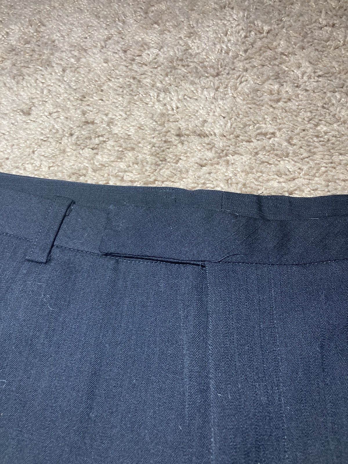 Masaki Matsushima 90s Masaki Matsushima Homme Curved S Shape Striped Slacks Size US 30 / EU 46 - 3 Thumbnail