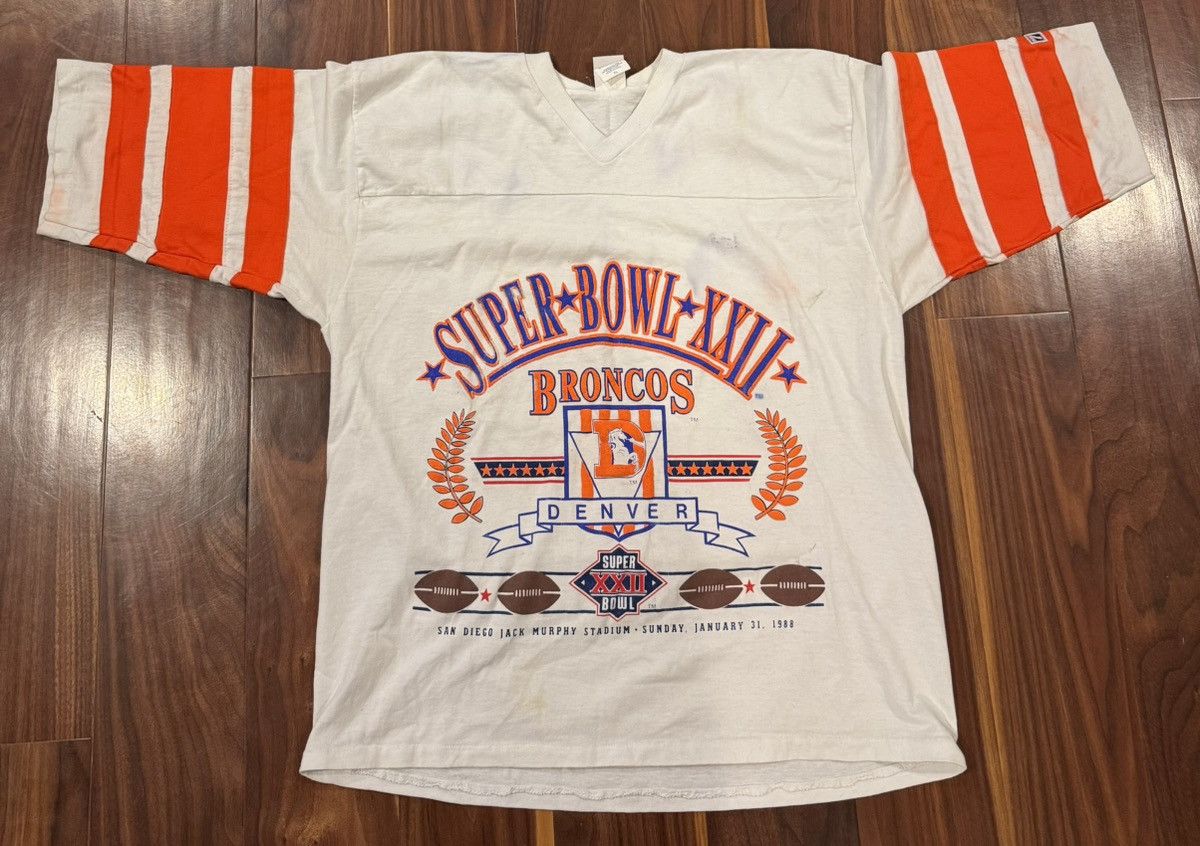 Logo 7 Logo 7 Super Bowl XXII Broncos Shirt USA XL Vintage 80s Size US XL / EU 56 / 4 - 1 Thumbnail