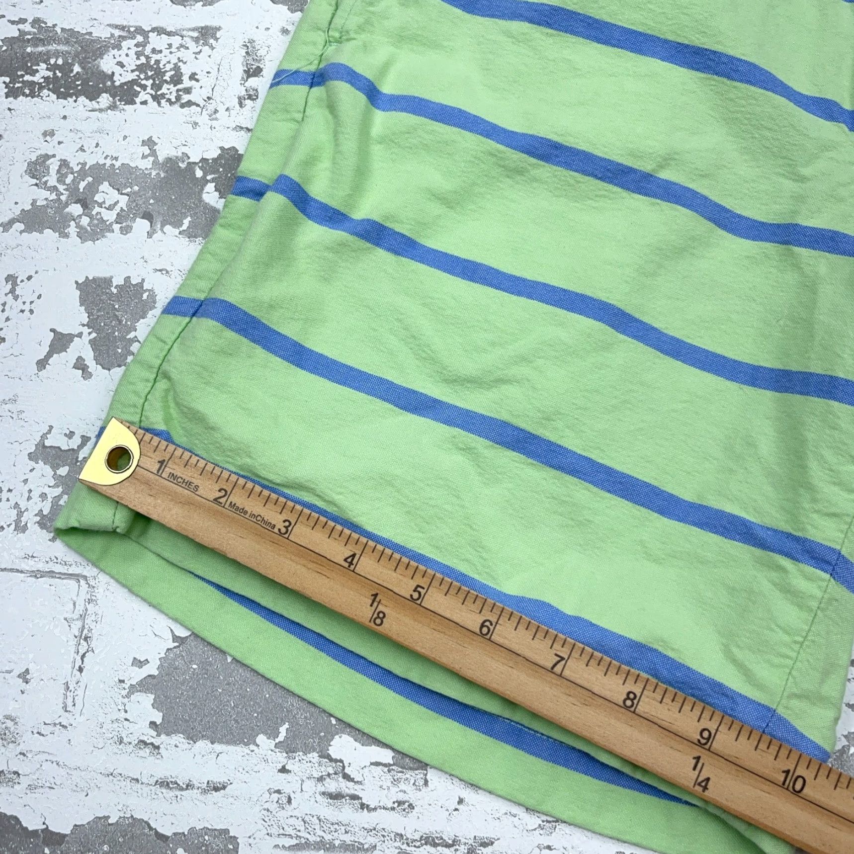 Vineyard Vines VINEYARD VINES Chino Shorts Men 30 Green Blue Striped Golf Twill Casual Preppy Size US 30 / EU 46 - 5 Thumbnail